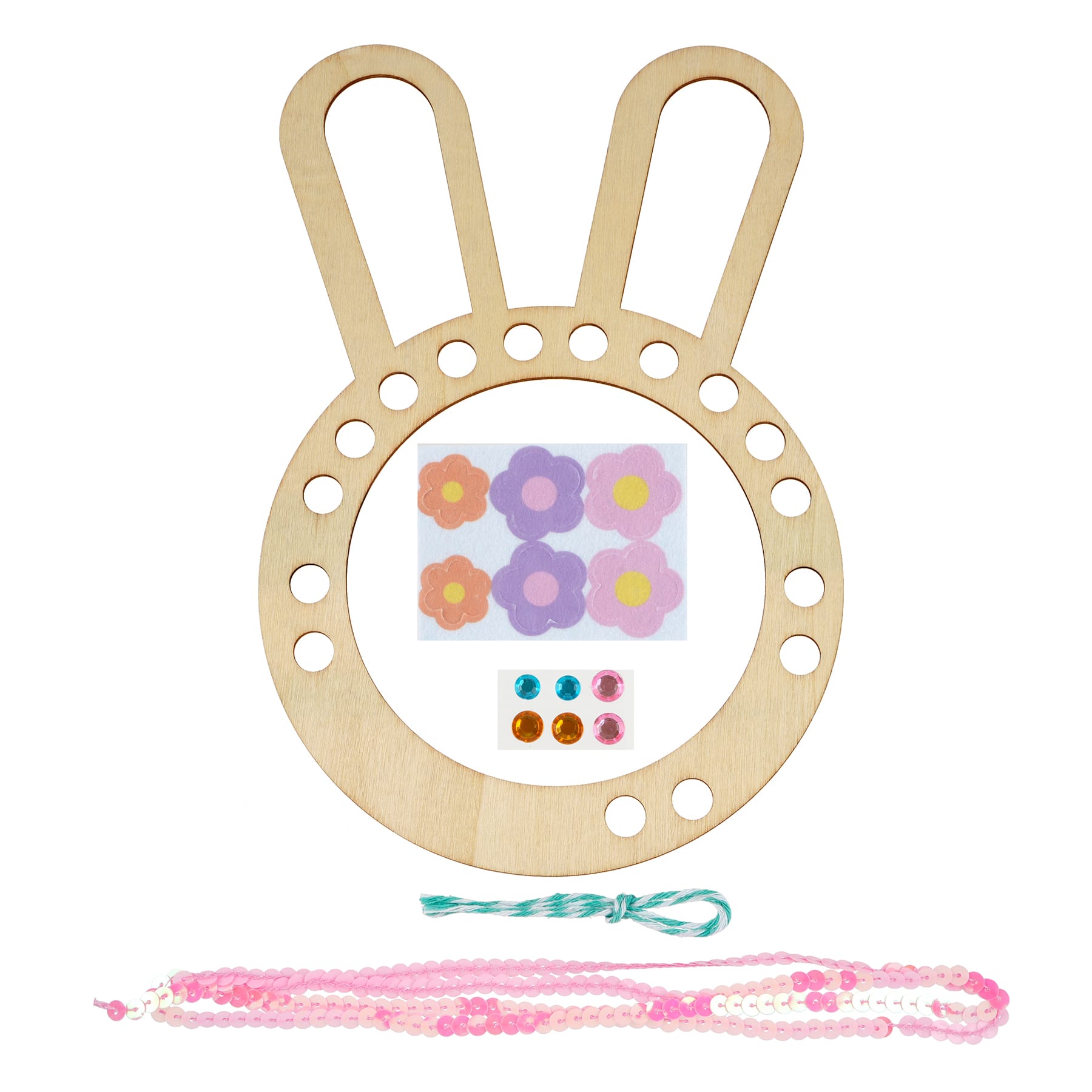 Bunny Weaving Wreath Craft Kit by Creatology&#x2122;