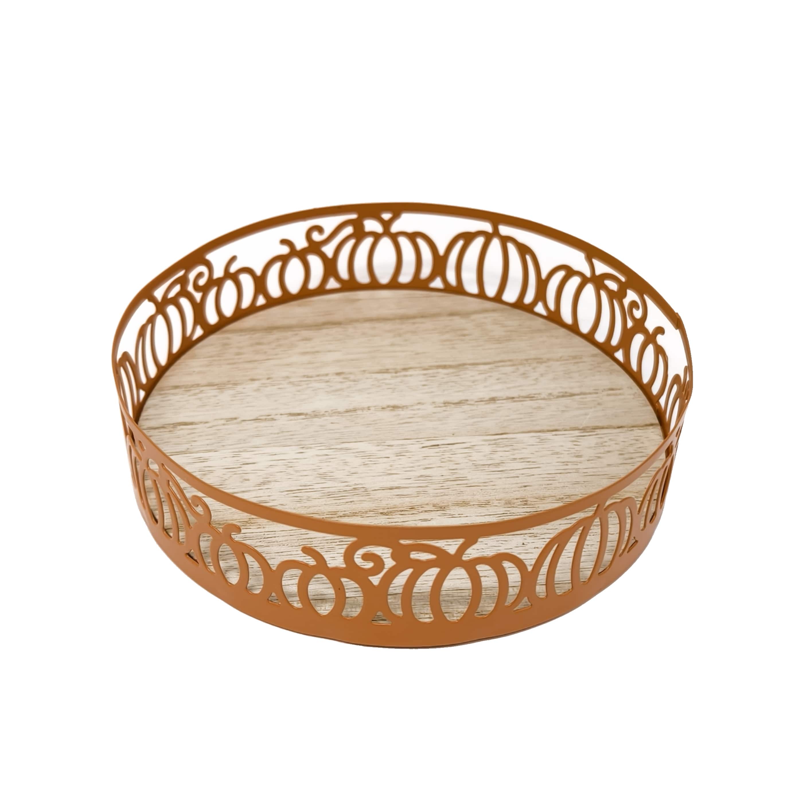Mini Pumpkin Round Tray by Ashland&#xAE;