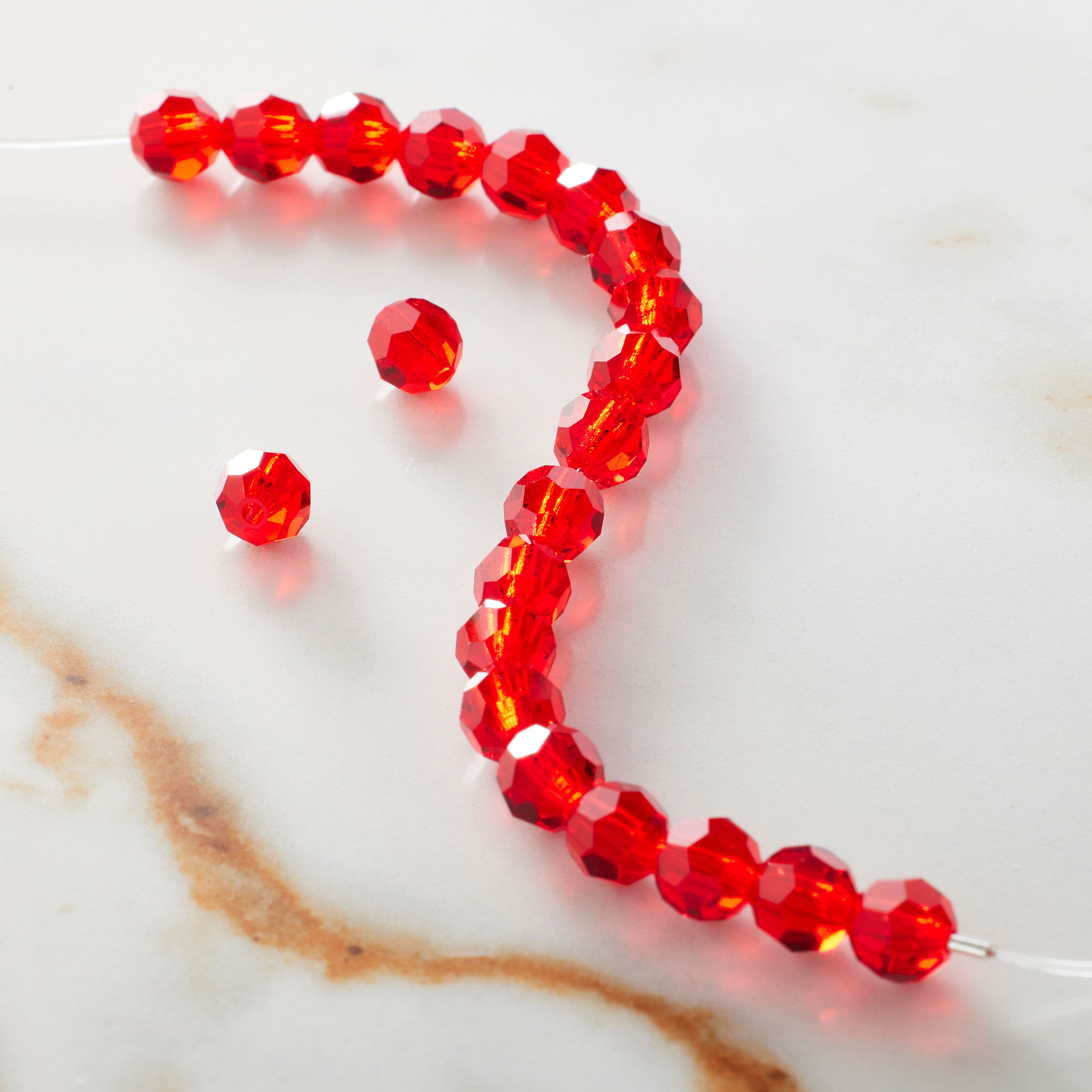 12 Pack: Preciosa Glass Crystal Round Beads, 6mm by Bead Landing™