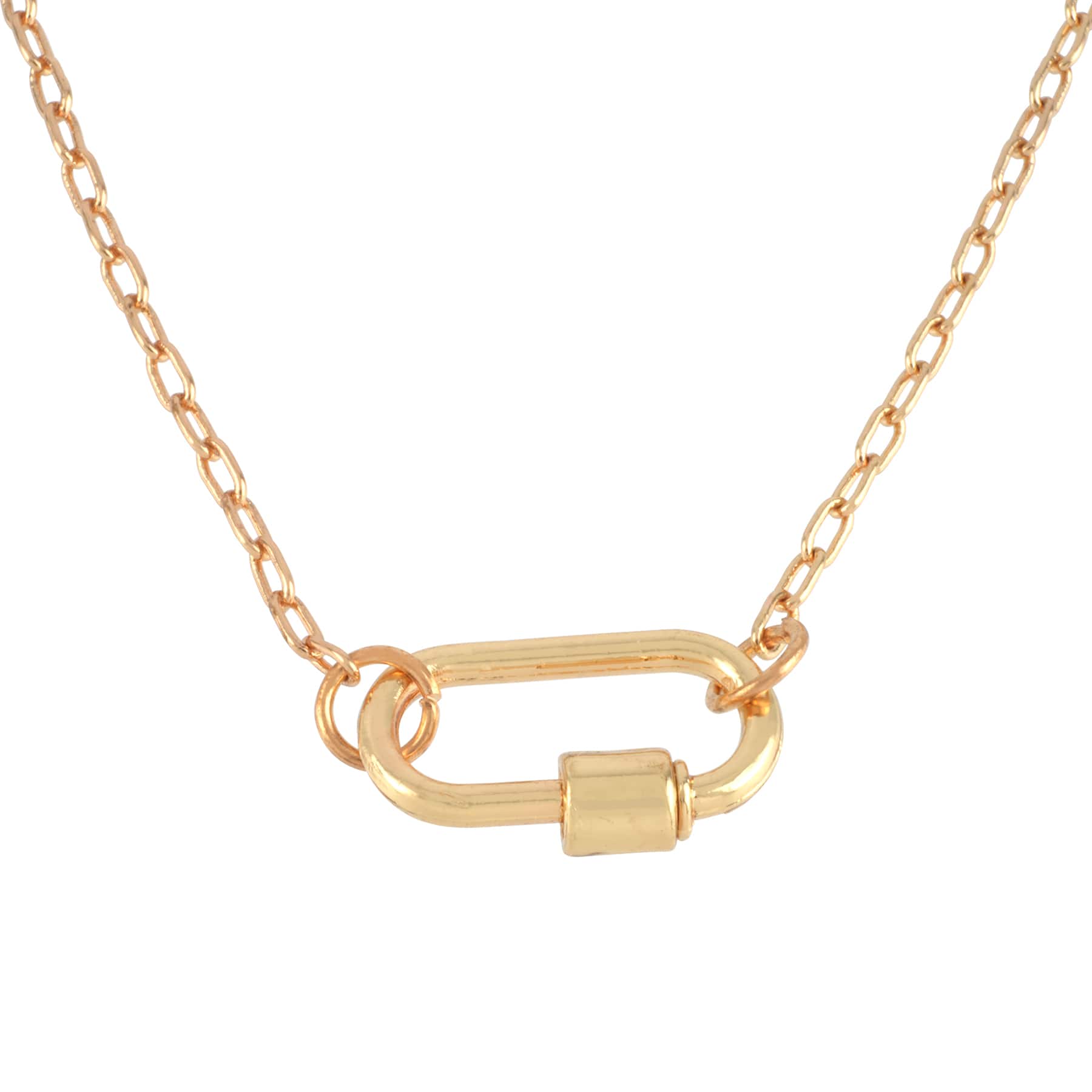 12 Pack: 18" Gold Paperclip Necklace by Bead Landing™