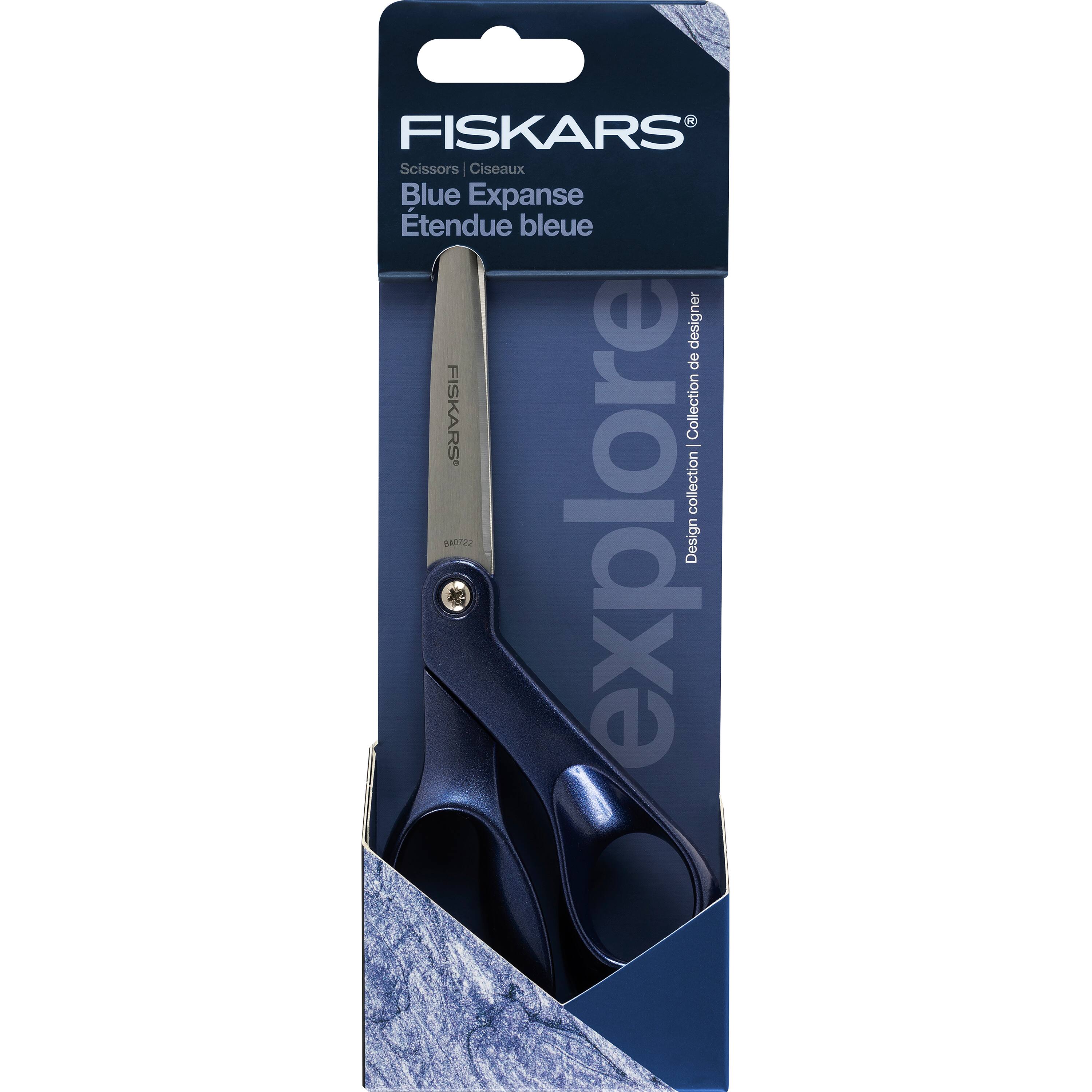 Fiskars&#xAE; Explore 8&#x22; Blue Expanse Metallic Scissors