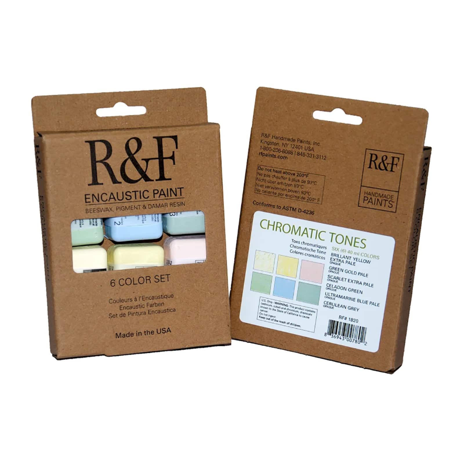 R&#x26;F&#xAE; Chromatic Tones Encaustic Paint Cake Set