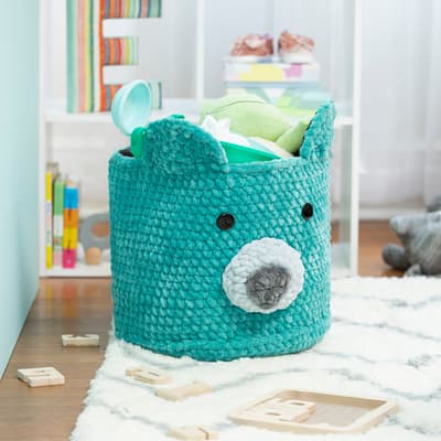 Loops & Threads® Sweet Snuggles™ Crochet Bear Basket