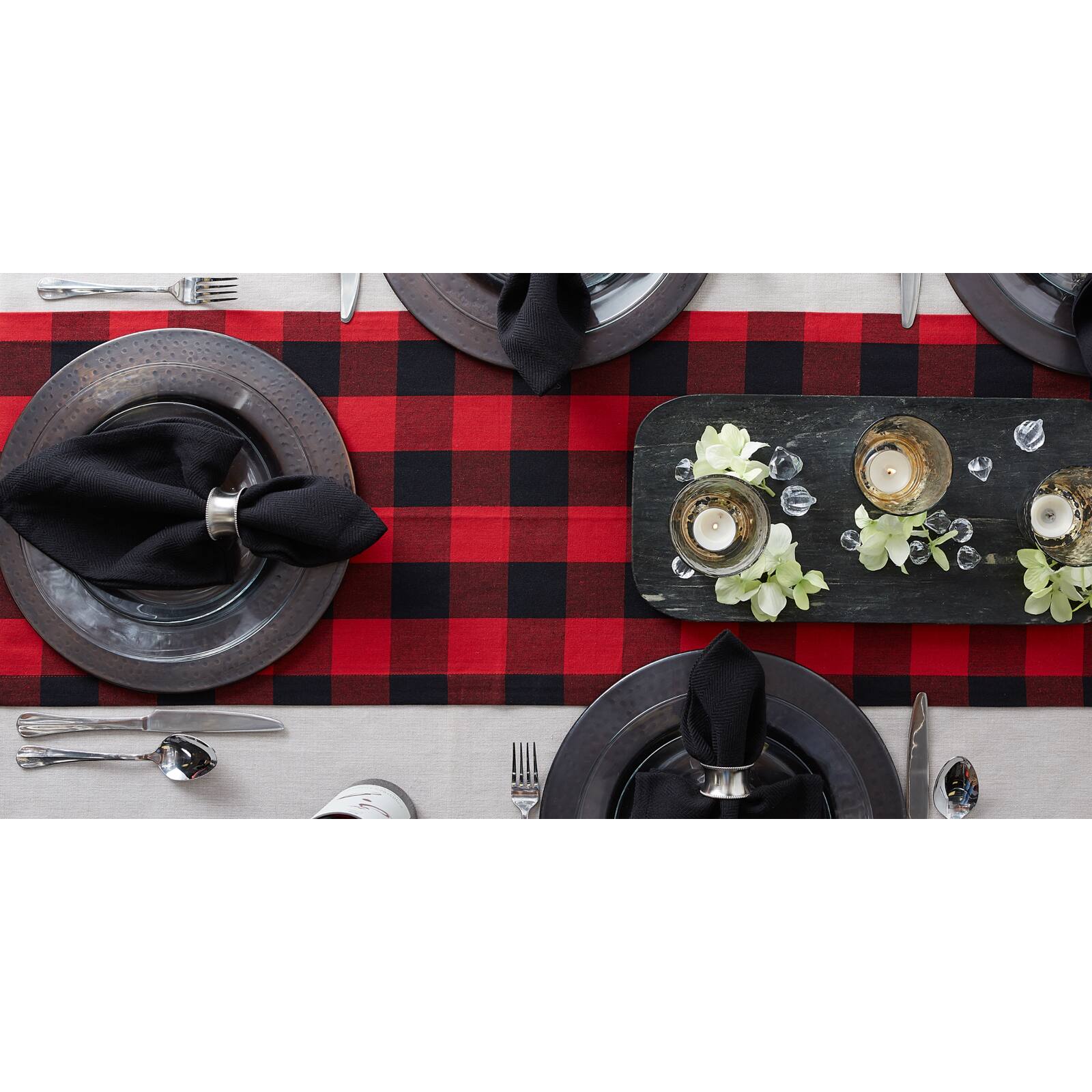 DII&#xAE; 108&#x22; Buffalo Check Table Runner