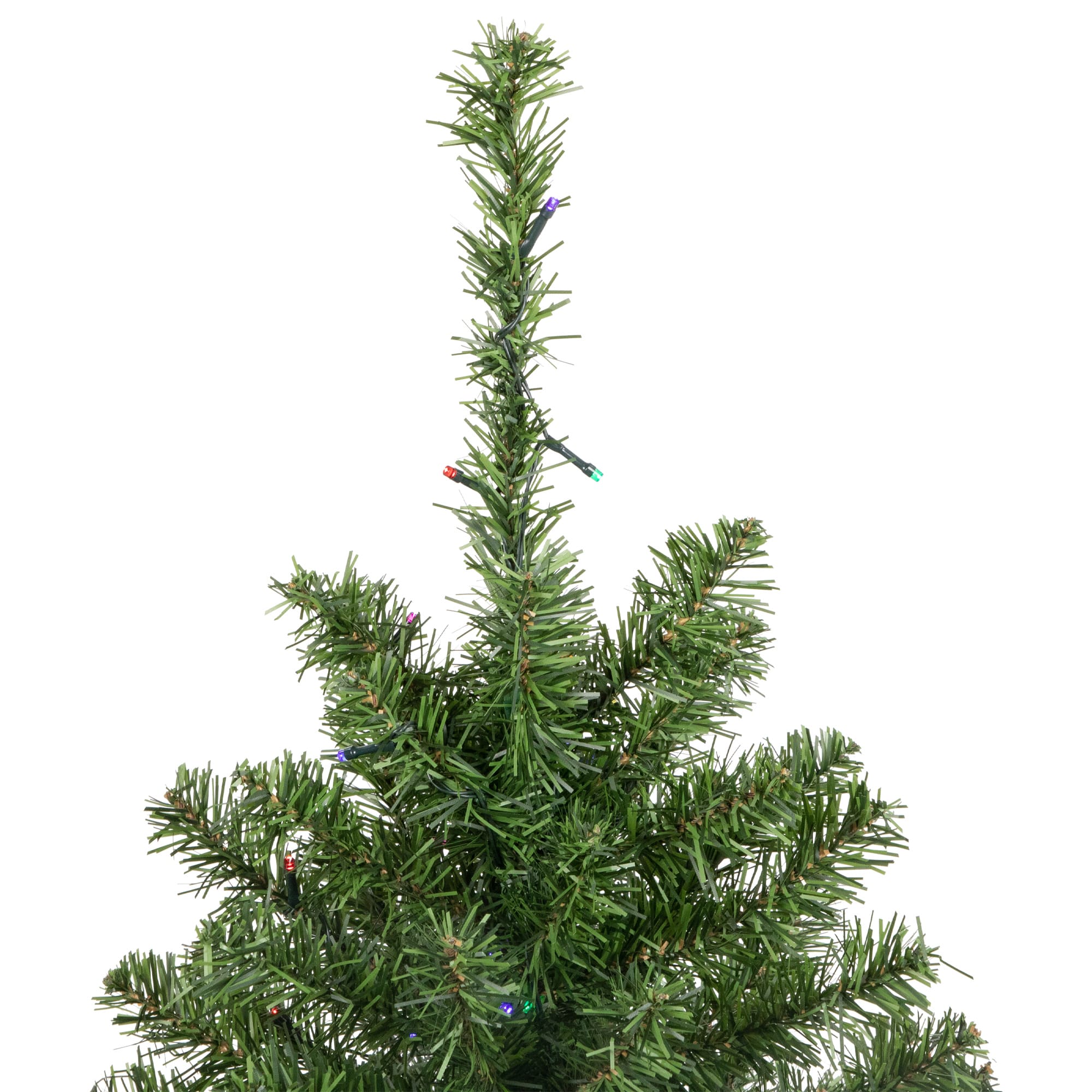 3ft. Pre-Lit Canadian Pine Medium Artificial Christmas Tree, Multicolor LED Lights
