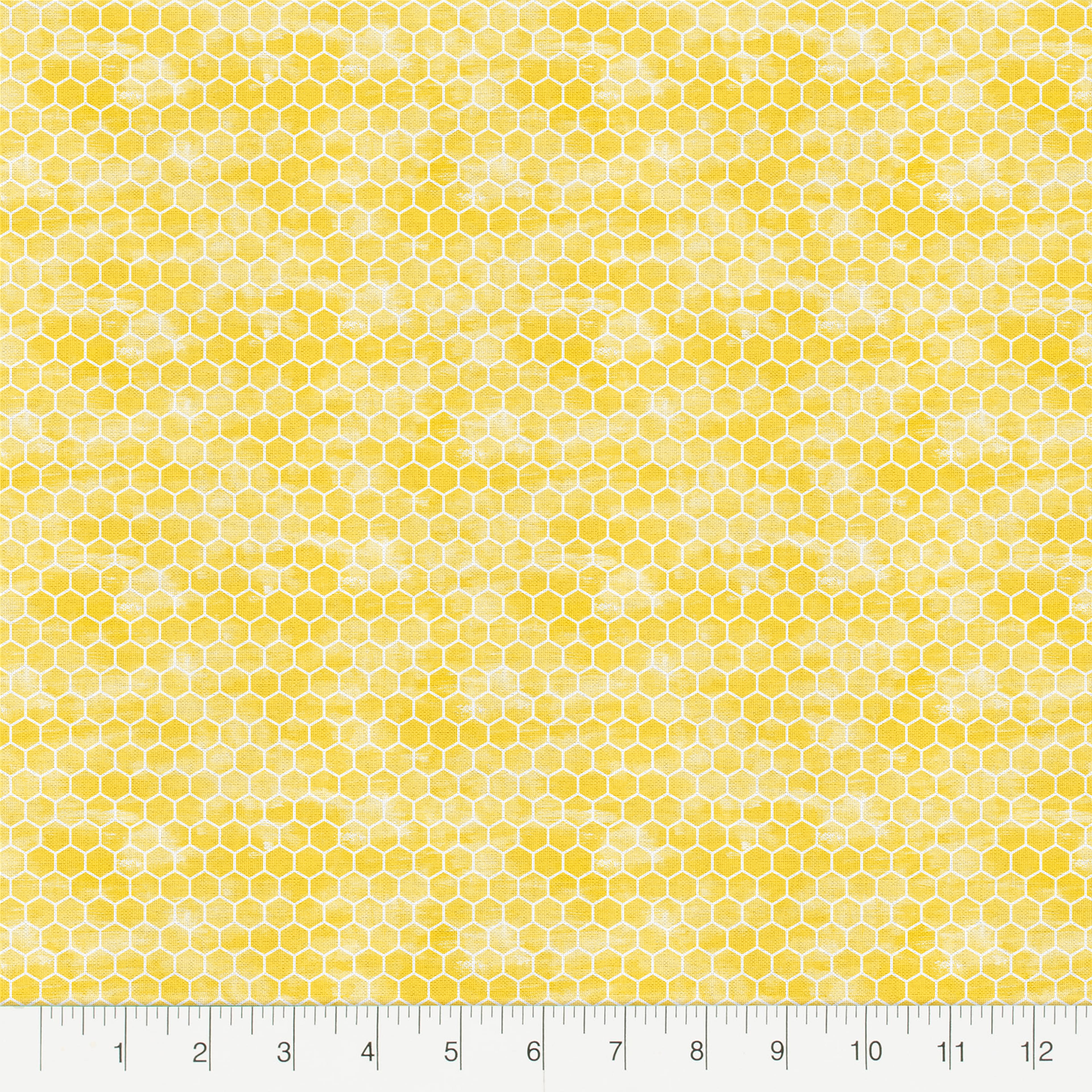 Yellow Honeycomb Cotton Fabric Bundle by Loops & Threads™