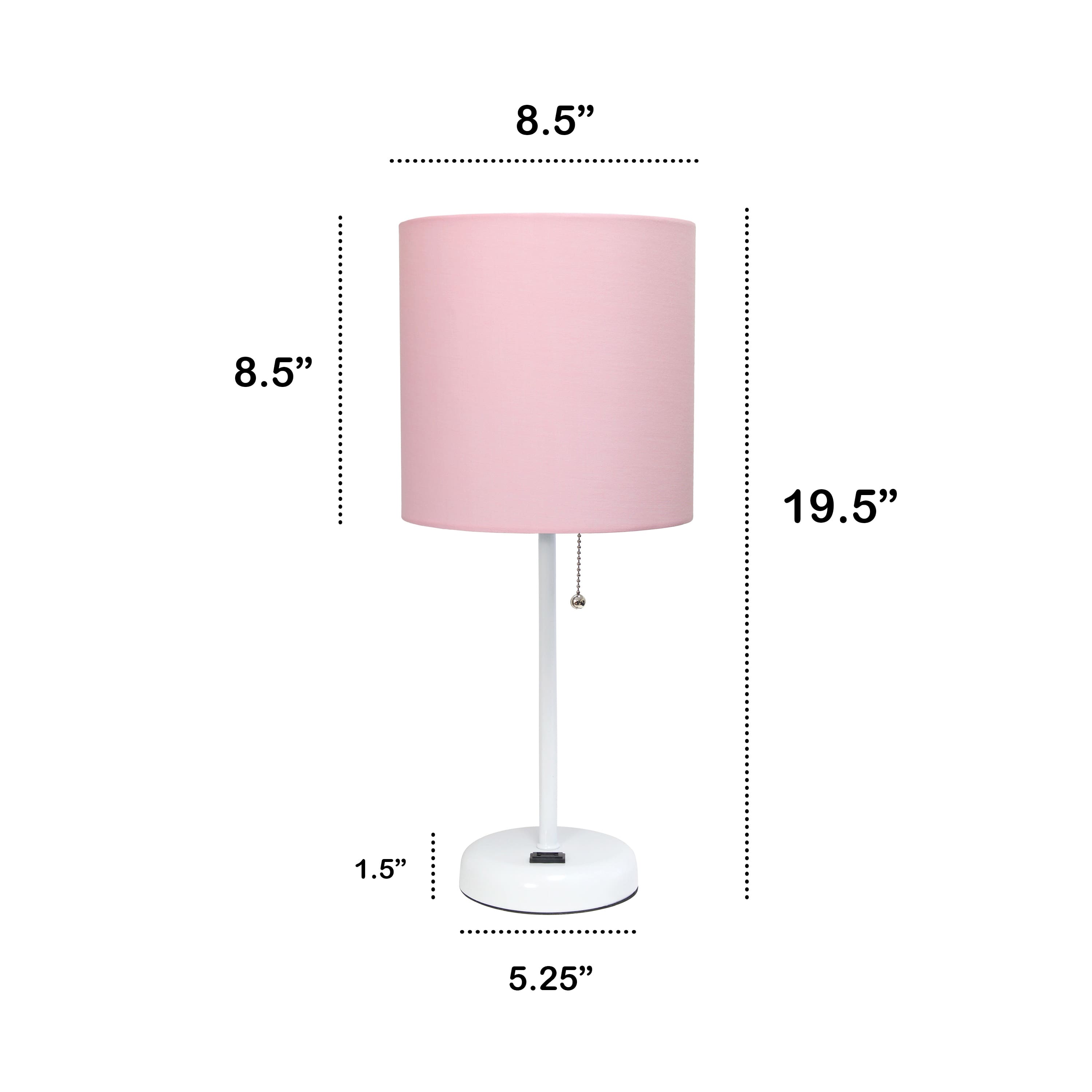 Creekwood Home Oslo 19.5&#x22; Power Outlet Table Lamp