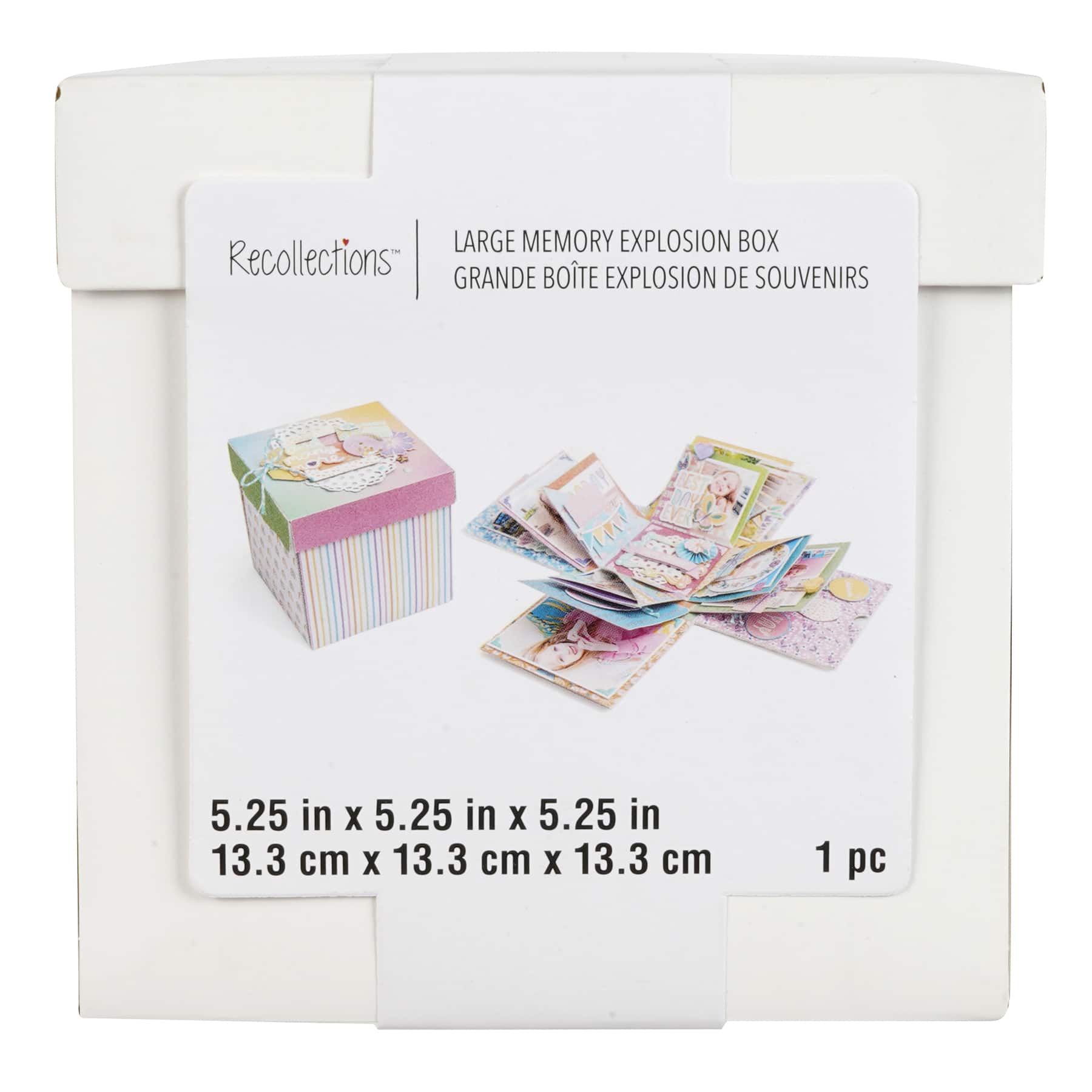5&#x22; White Memory Explosion Box by Recollections&#x2122;