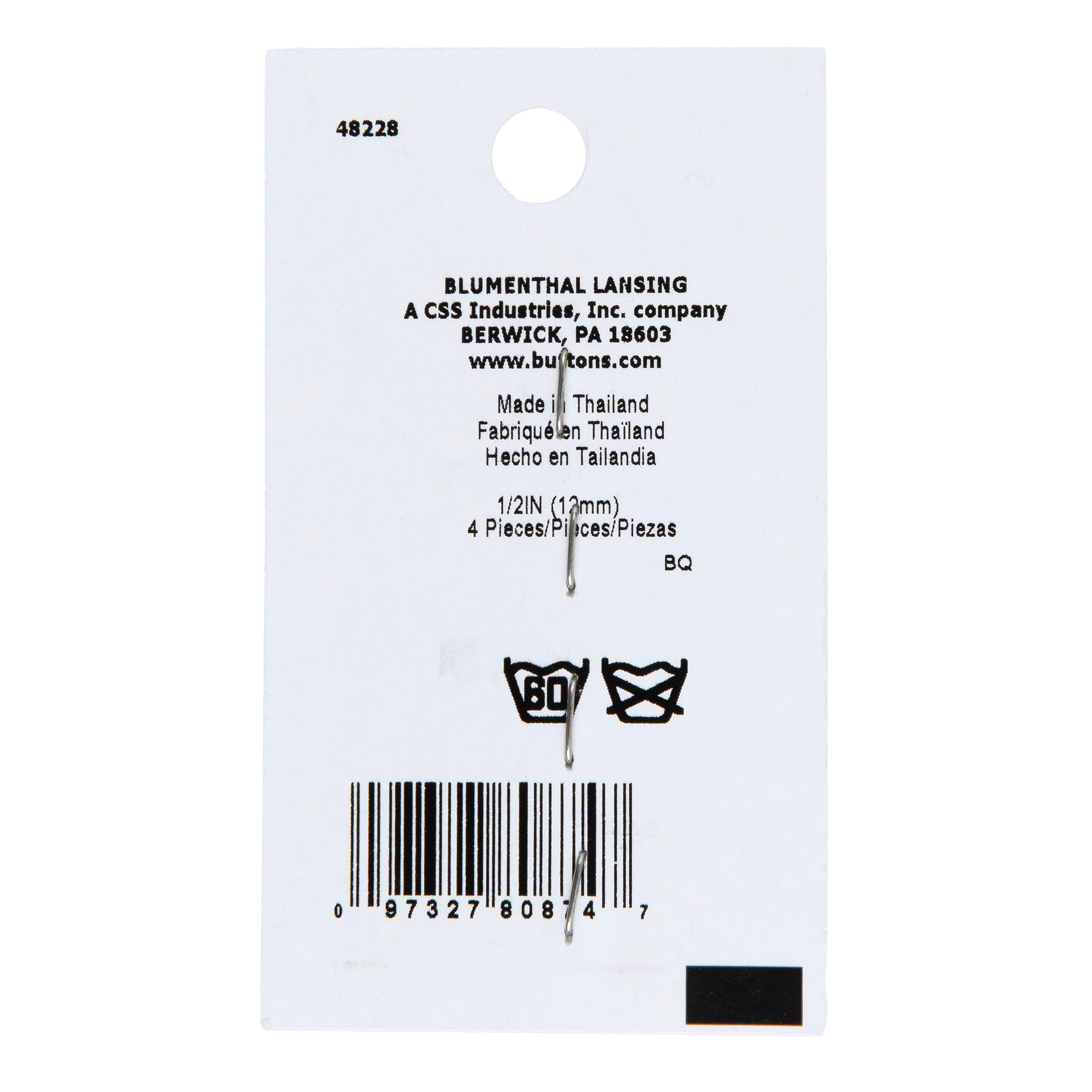 LaMode&#xAE; 1/2&#x22; White Marbled Shank Buttons, 4ct.