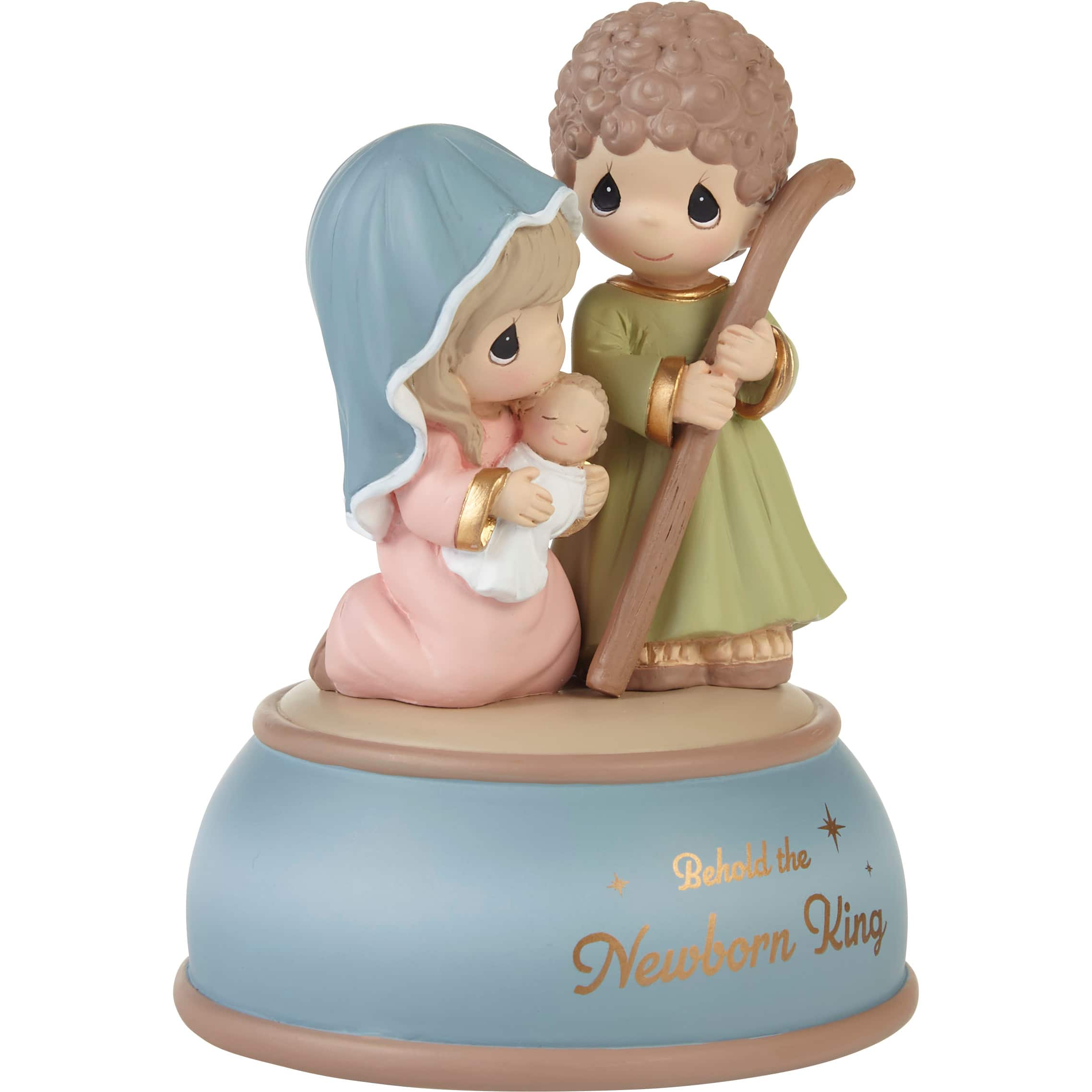 Precious Moments 5&#x22; Behold The Newborn King Musical Figurine