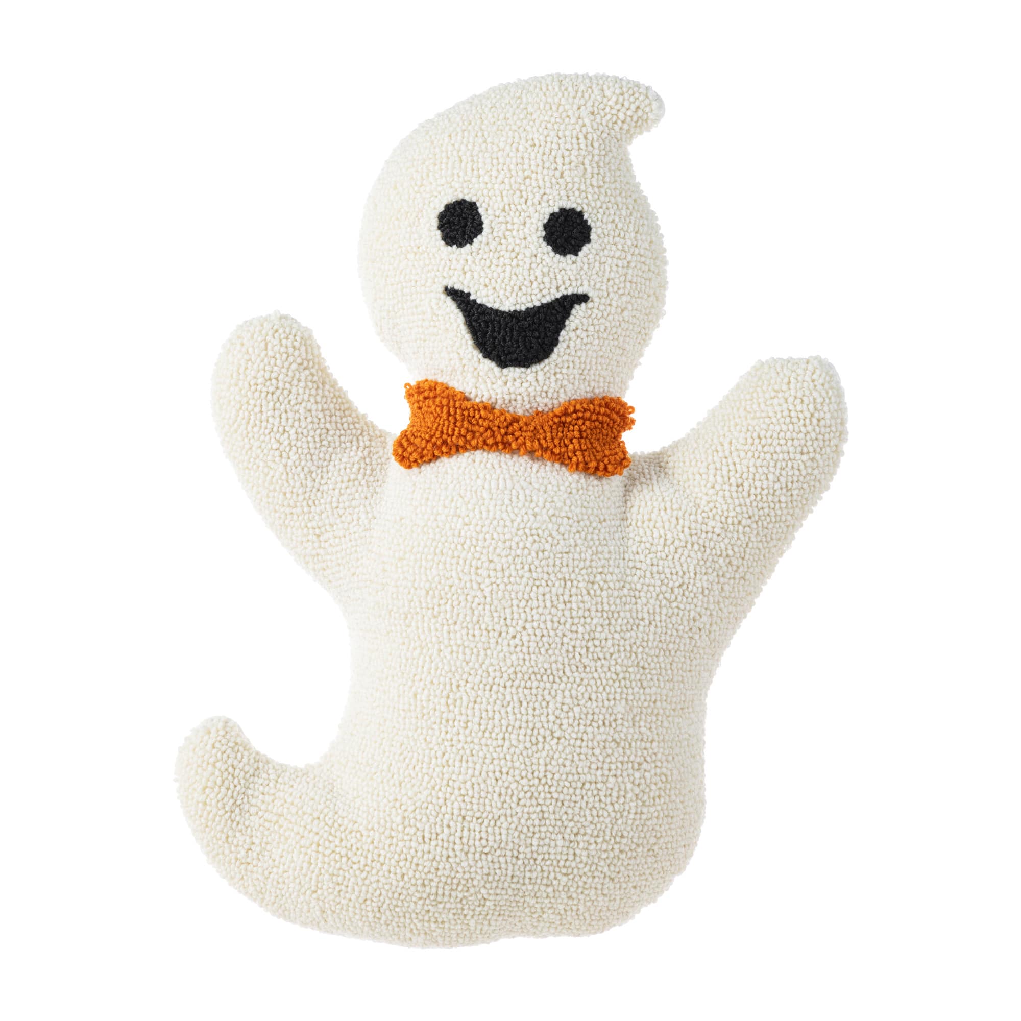 Glitzhome® 18"H Halloween Hooked Ghost Shaped Pillow