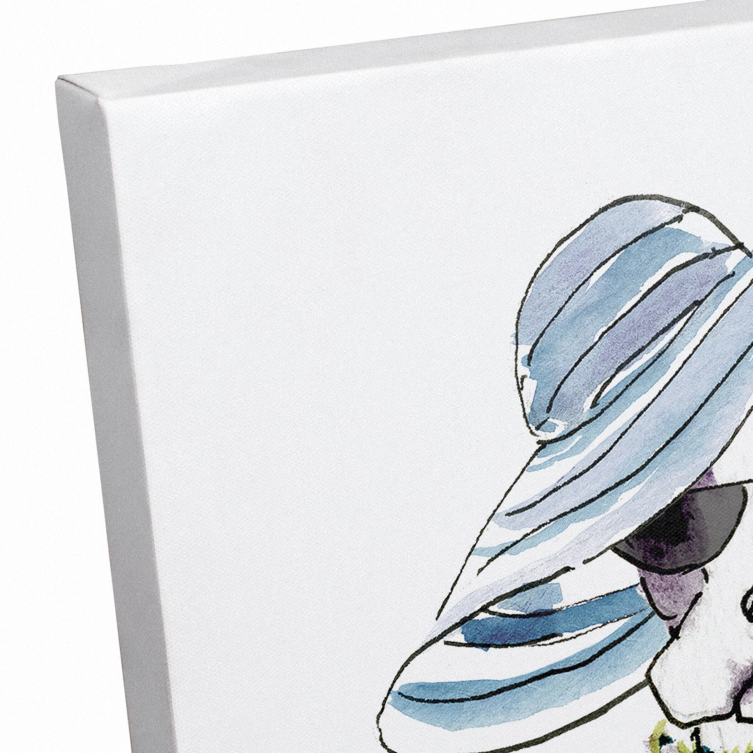 Cute Fashion Hat Dog 1 Canvas Wall Art