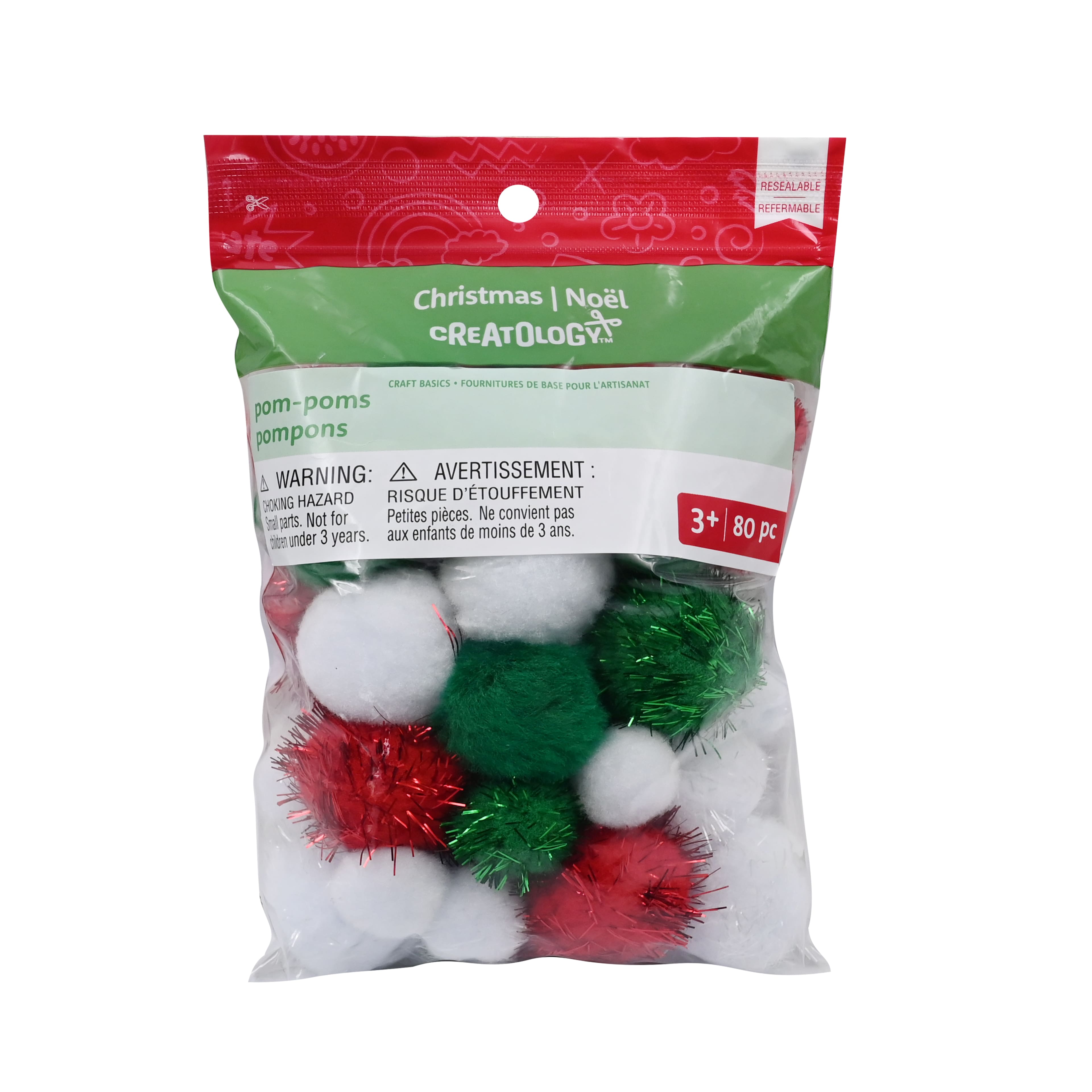 Traditional Christmas Pom Poms by Creatology&#x2122;
