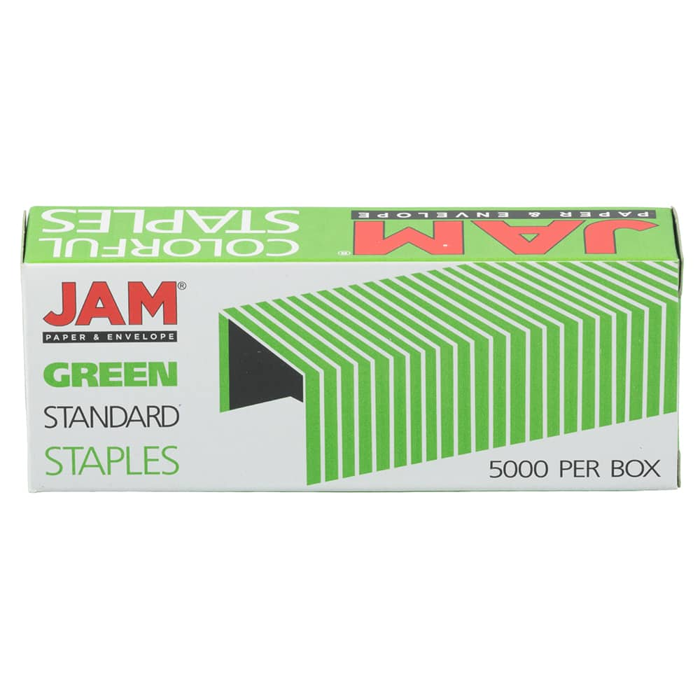 JAM PAPER Standard Size Colorful Staples - Golden Yellow - 5000/box