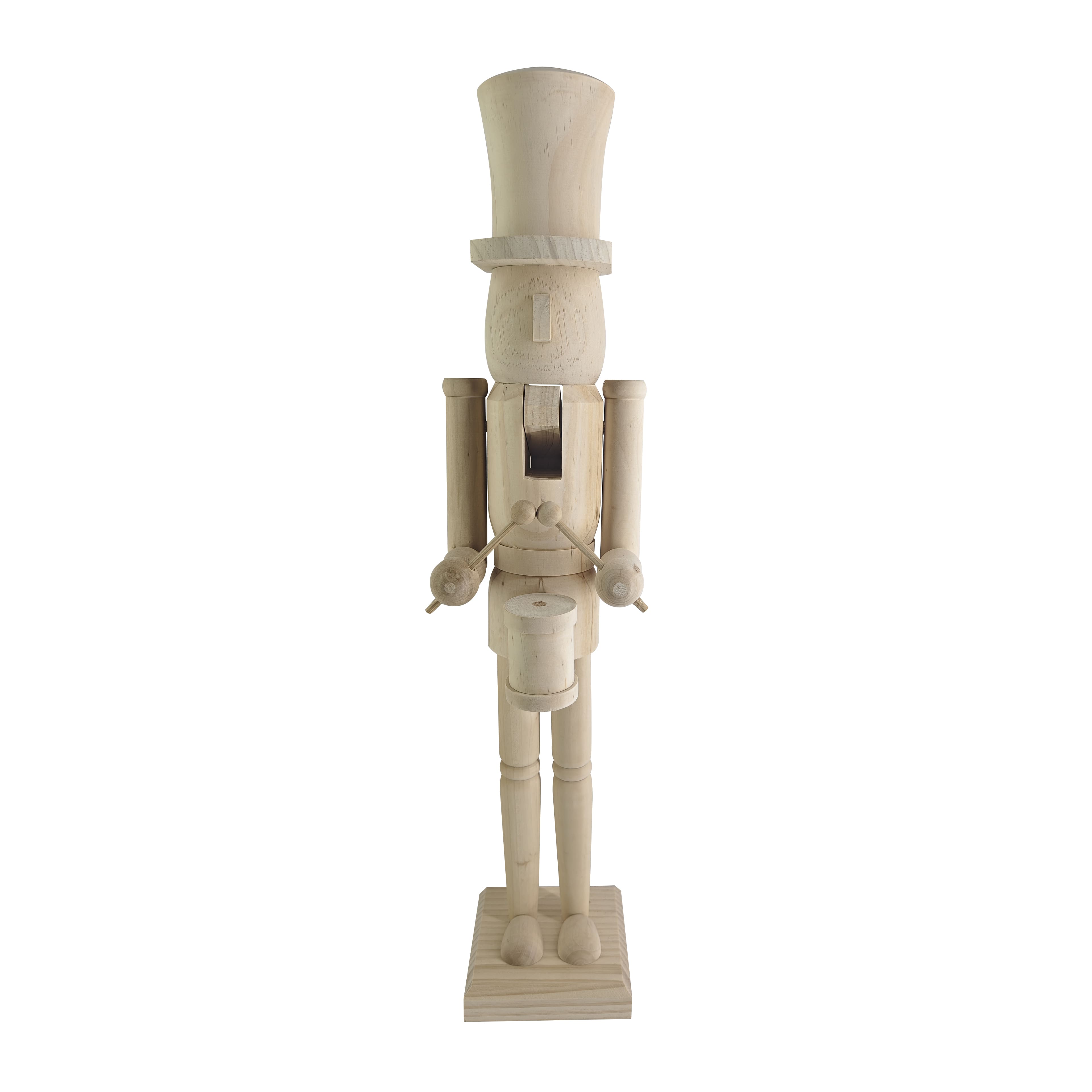 2ft. DIY Pinewood Drummer Nutcracker by Make Market&#xAE;