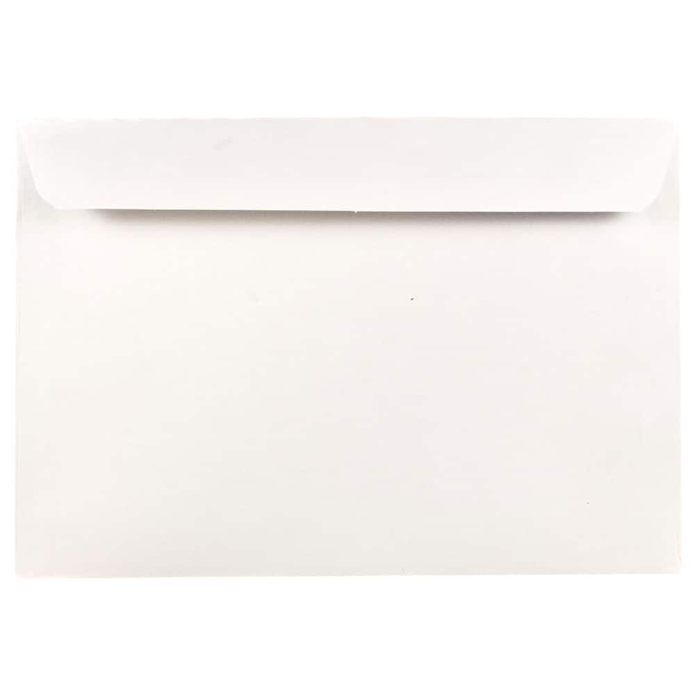 JAM Paper 6.5" x 9.5" White Booklet Commercial Envelopes