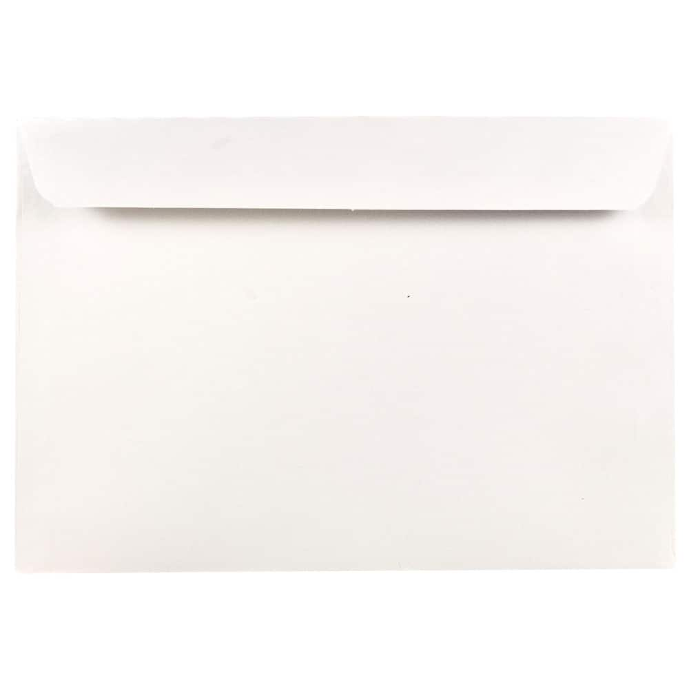 JAM Paper 6.5&#x22; x 9.5&#x22; White Booklet Commercial Envelopes