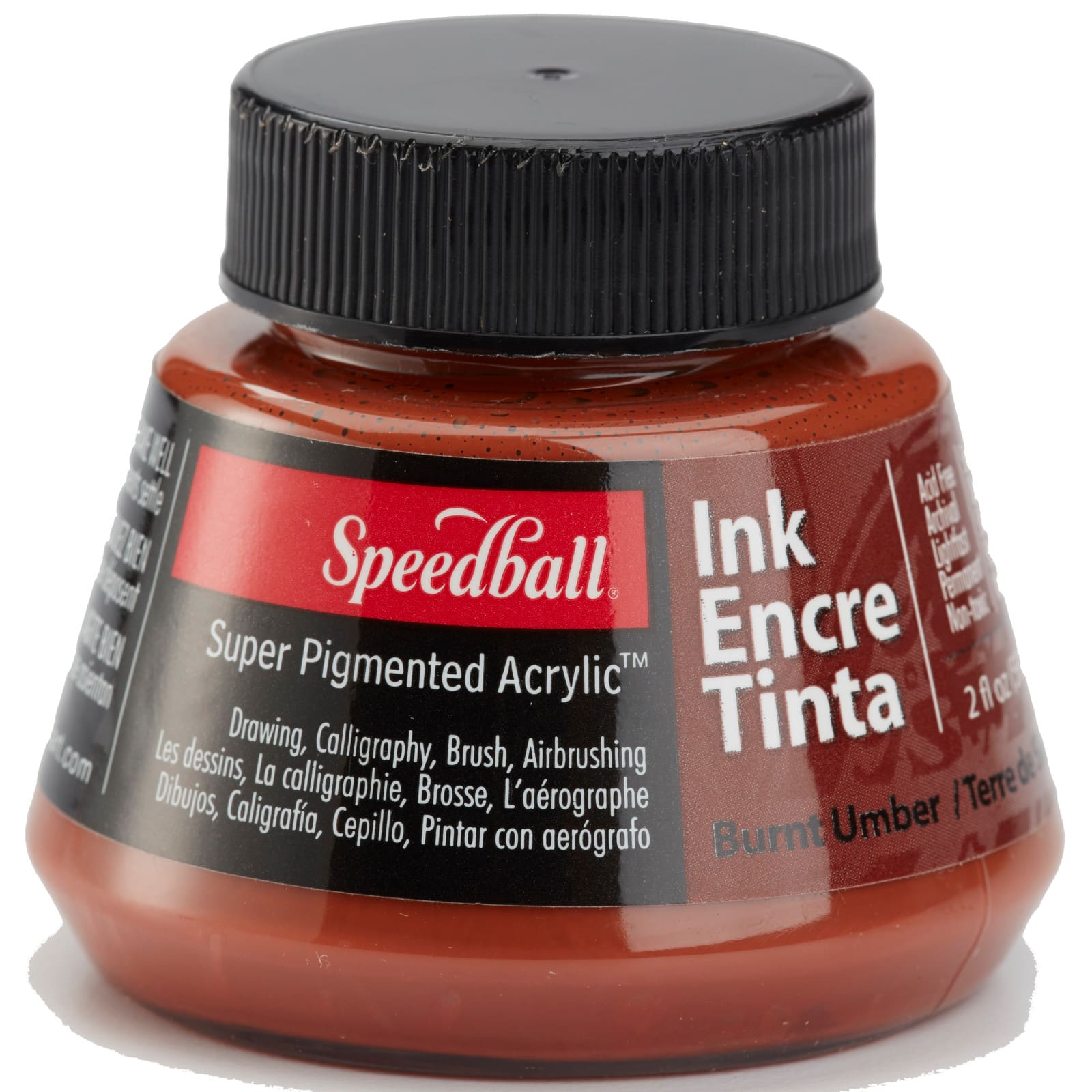  Speedball Super Black India Ink, 2-Ounce