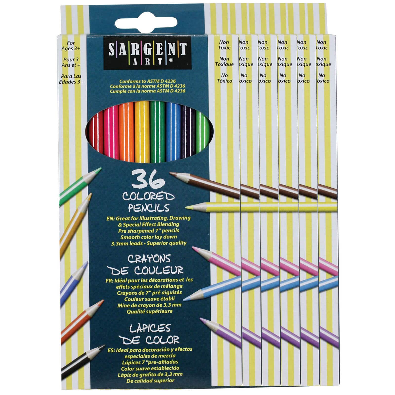 4 Packs: 6 Packs 36 ct. (864 total) Sargent Art® Colored Pencils
