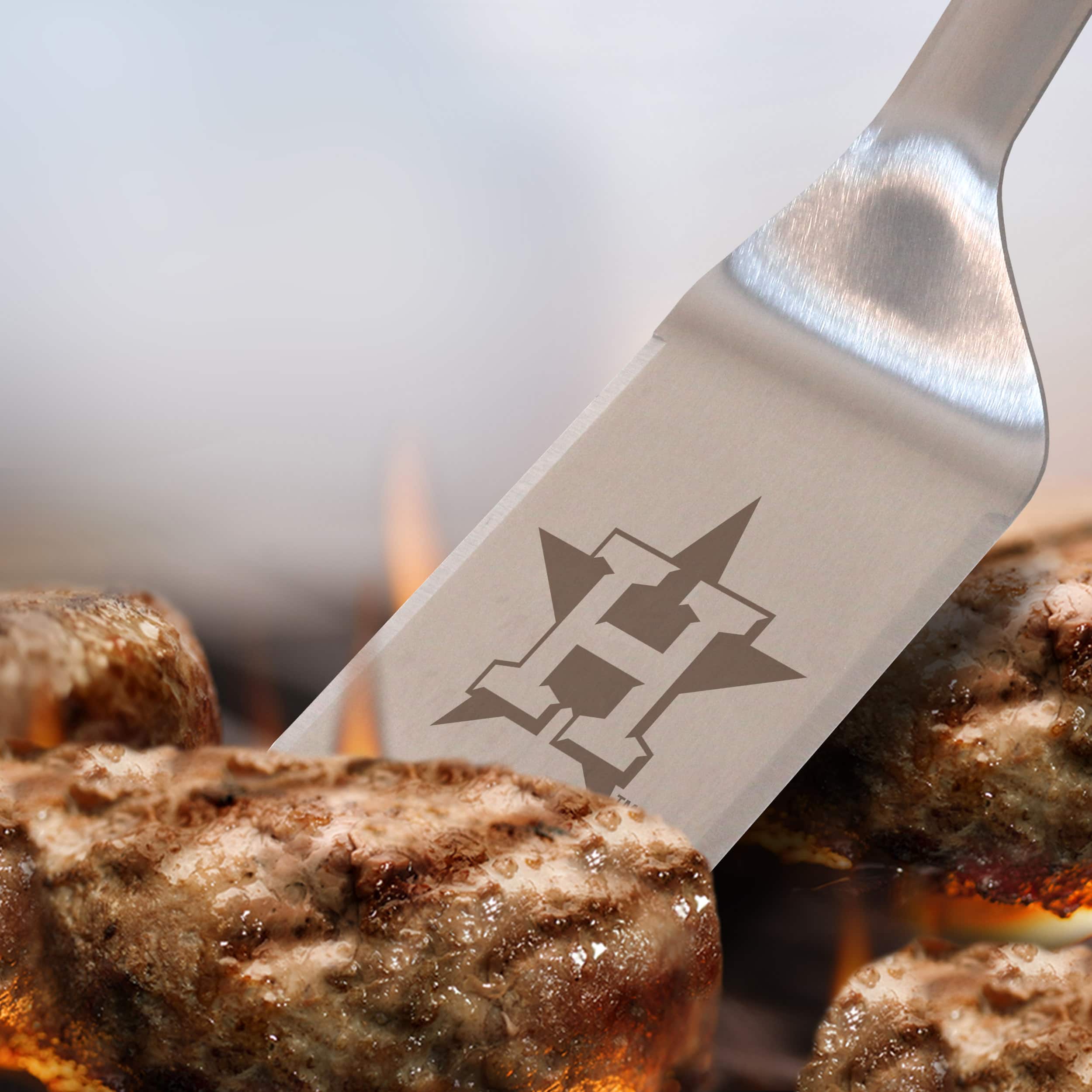 MLB Stainless Steel BBQ Spatula with Bottle Opener