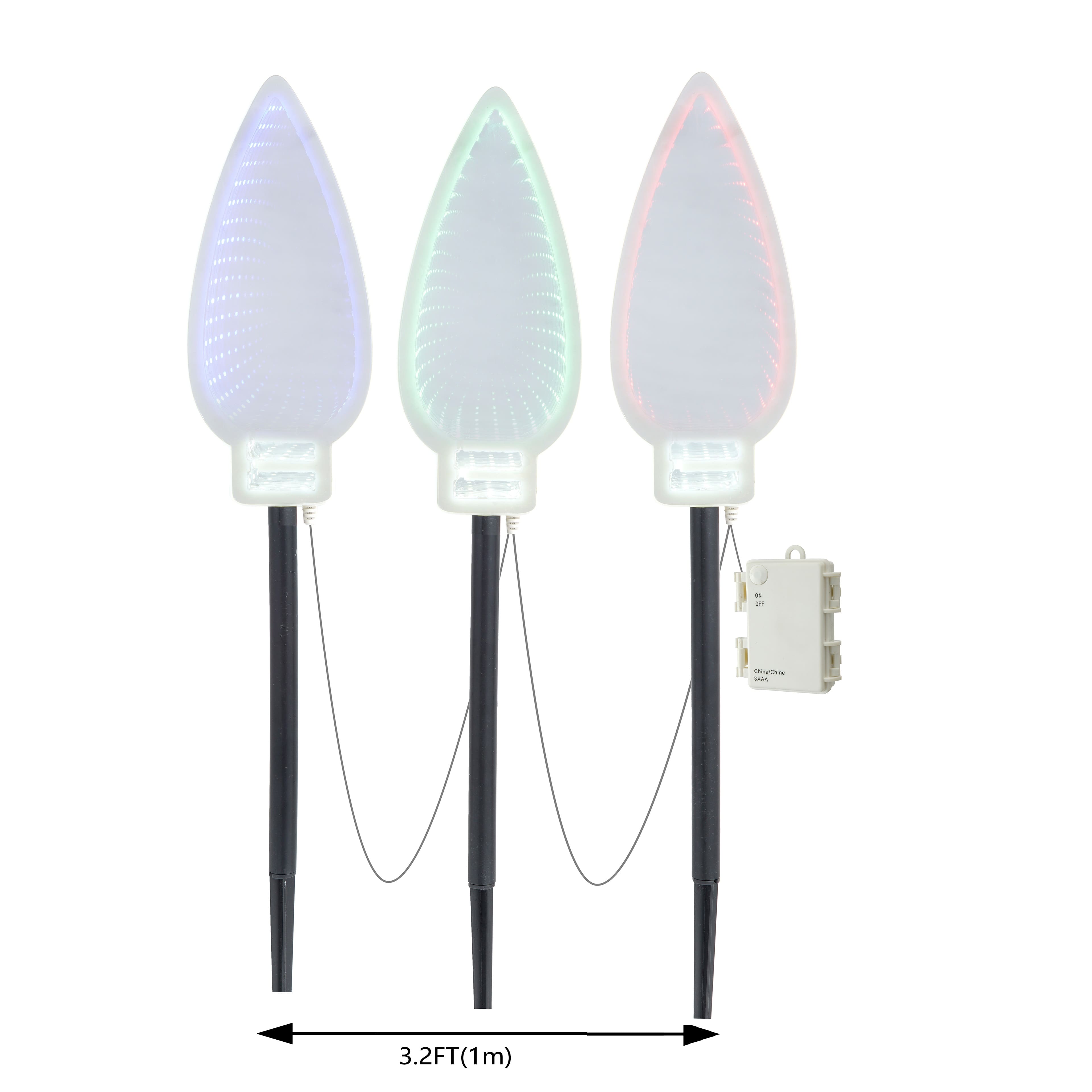 Multicolor LED Bulb Pathway Markers by Ashland&#xAE;