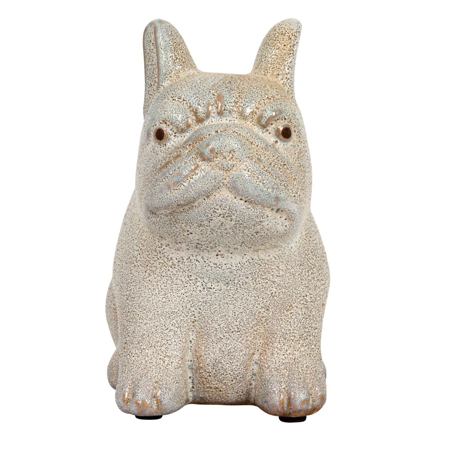 Hello Honey&#xAE; 6.25&#x22; White Terra Cotta French Bulldog Figurine