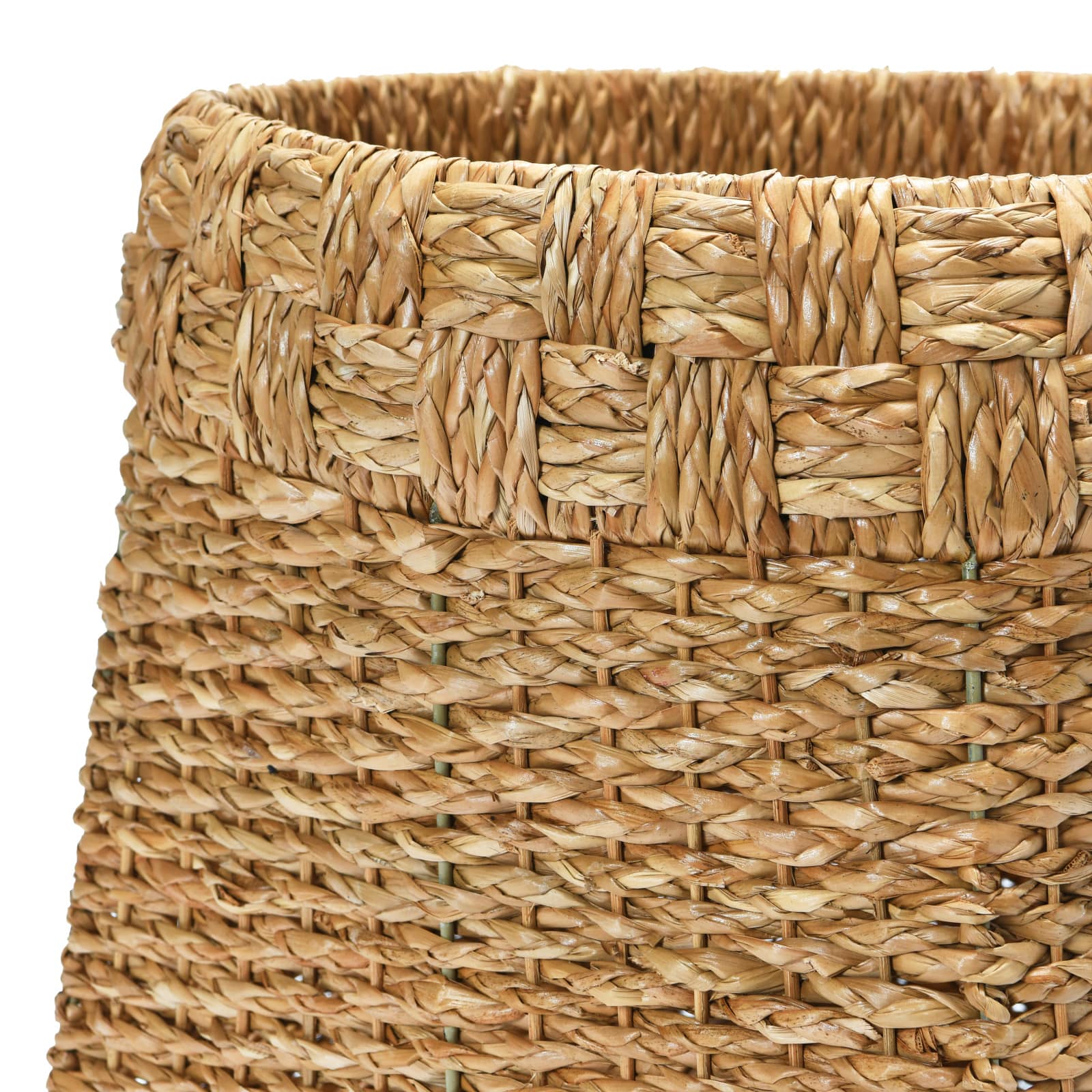 Hello Honey® Natural Handwoven Braided Bankuan Seagrass Basket