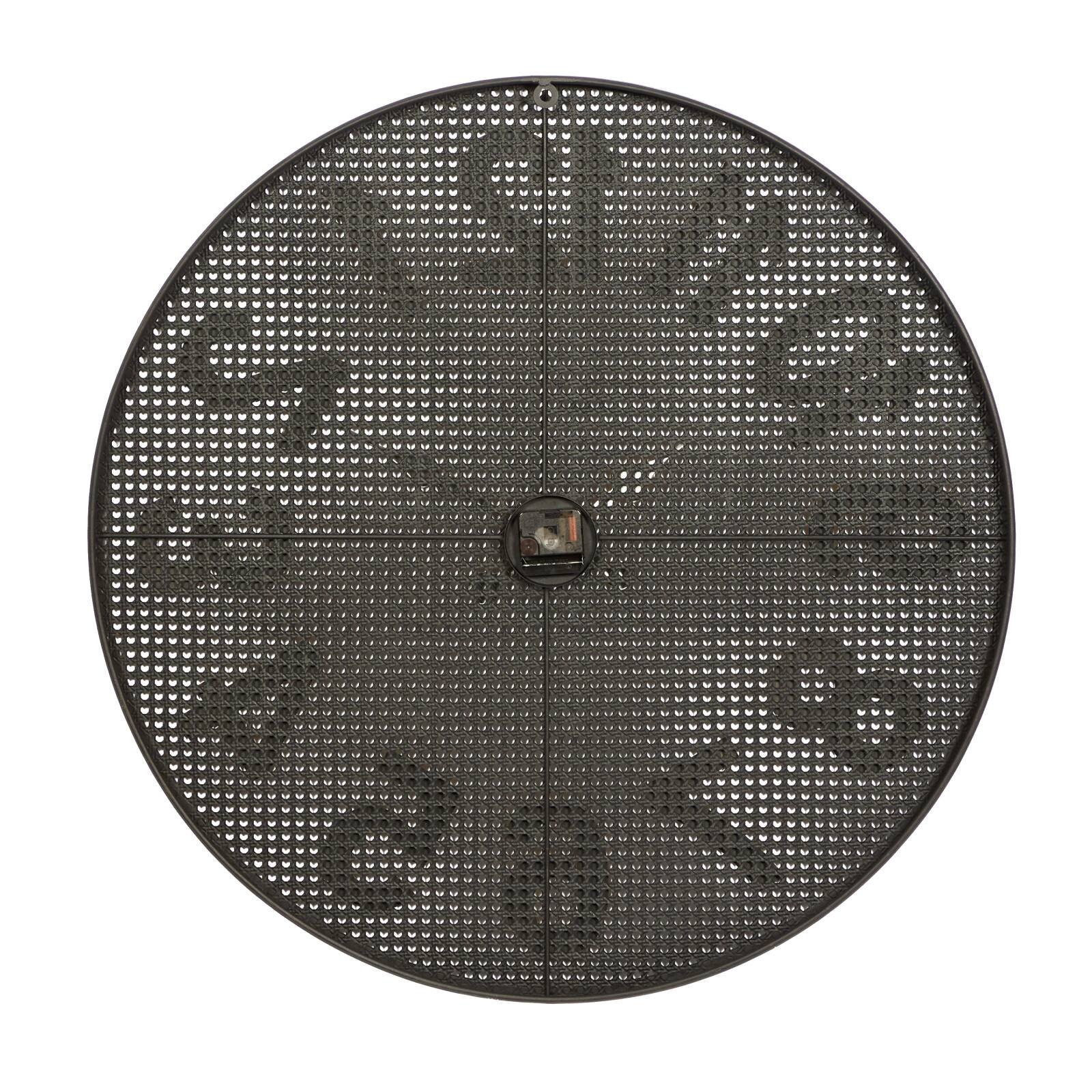 CosmoLiving by Cosmopolitan 32&#x22; Black Metal Industrial Wall Clock