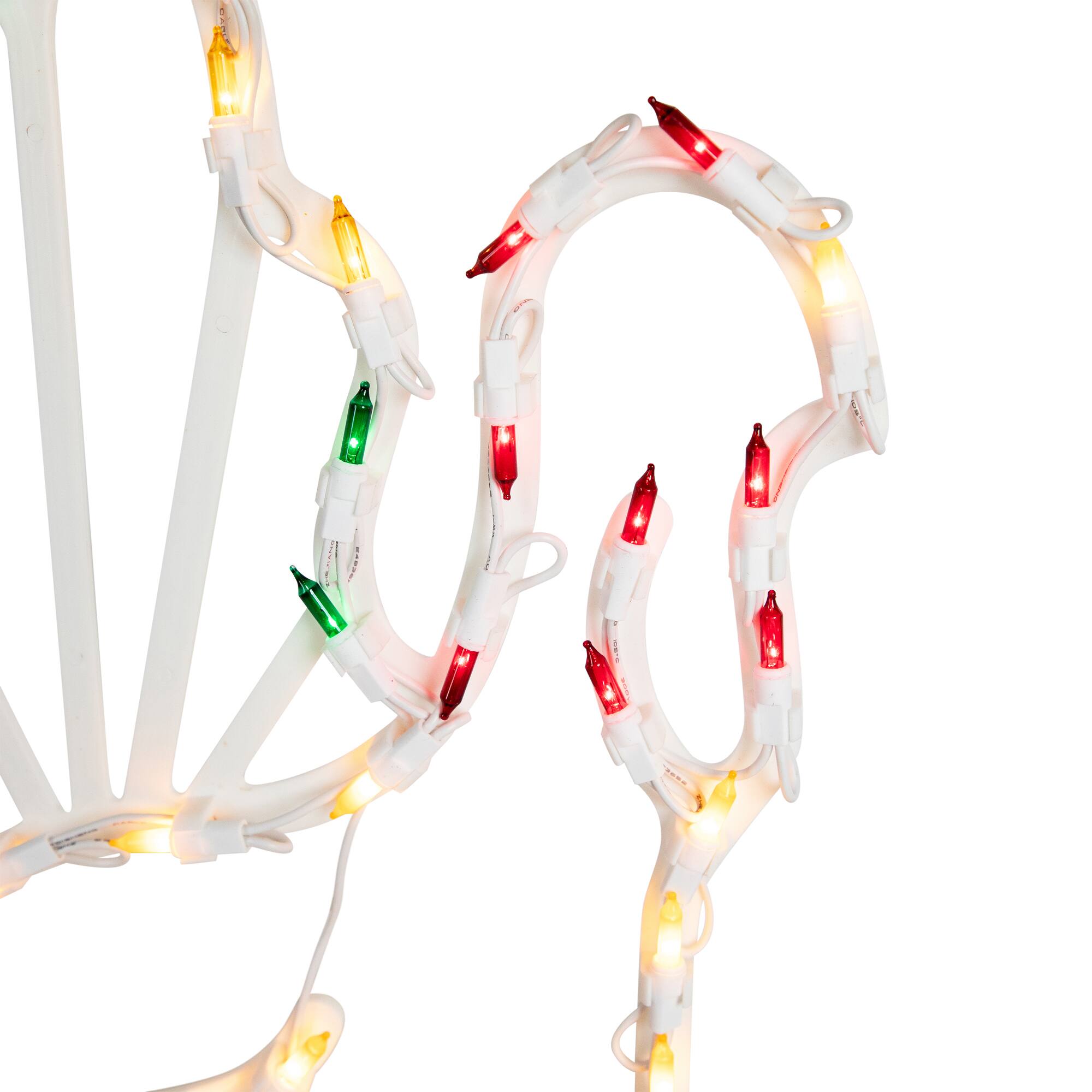 18" Lighted Turkey Thanksgiving Window Silhouette Decoration