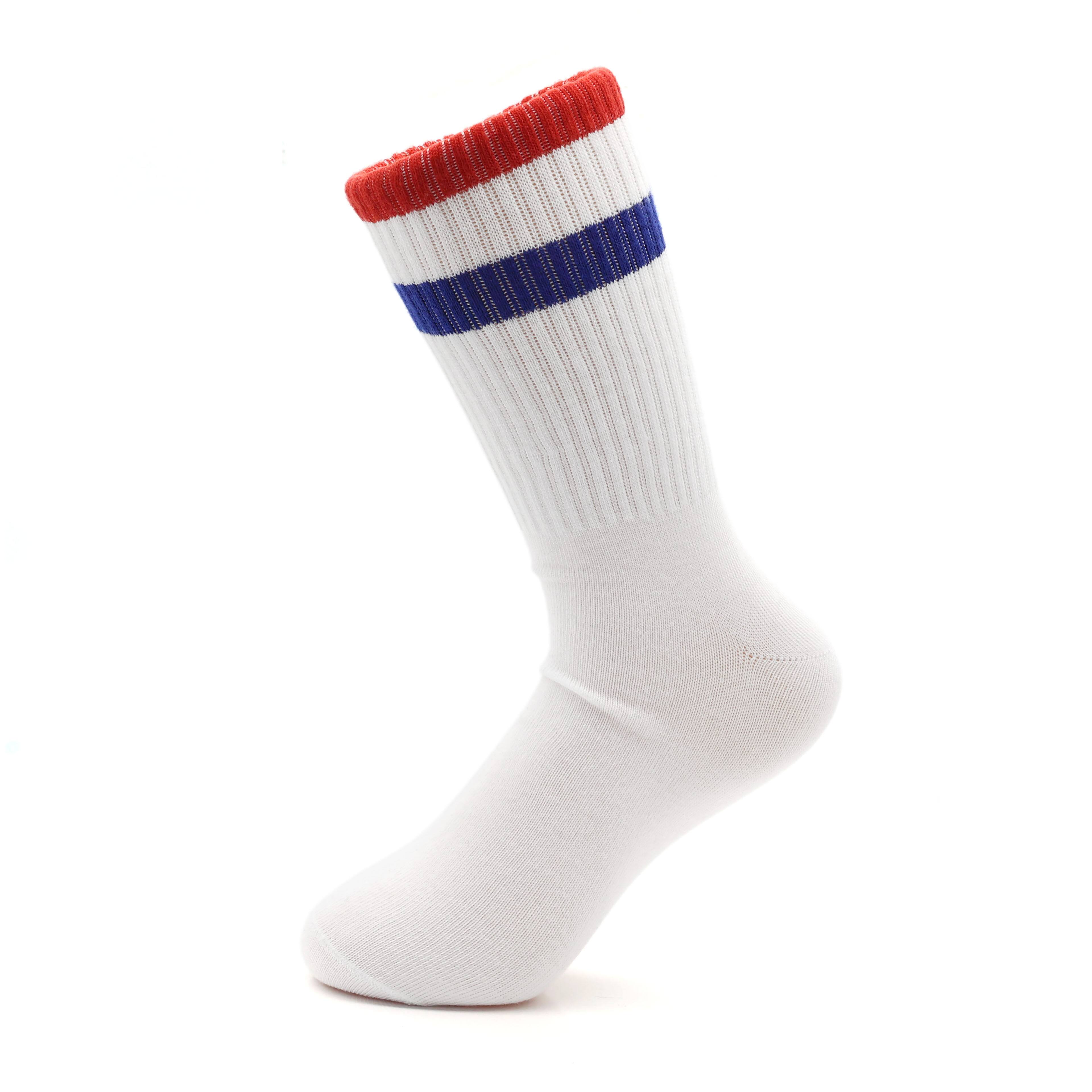 Red, White &#x26; Blue Stripes Crew Socks by Celebrate It&#x2122;