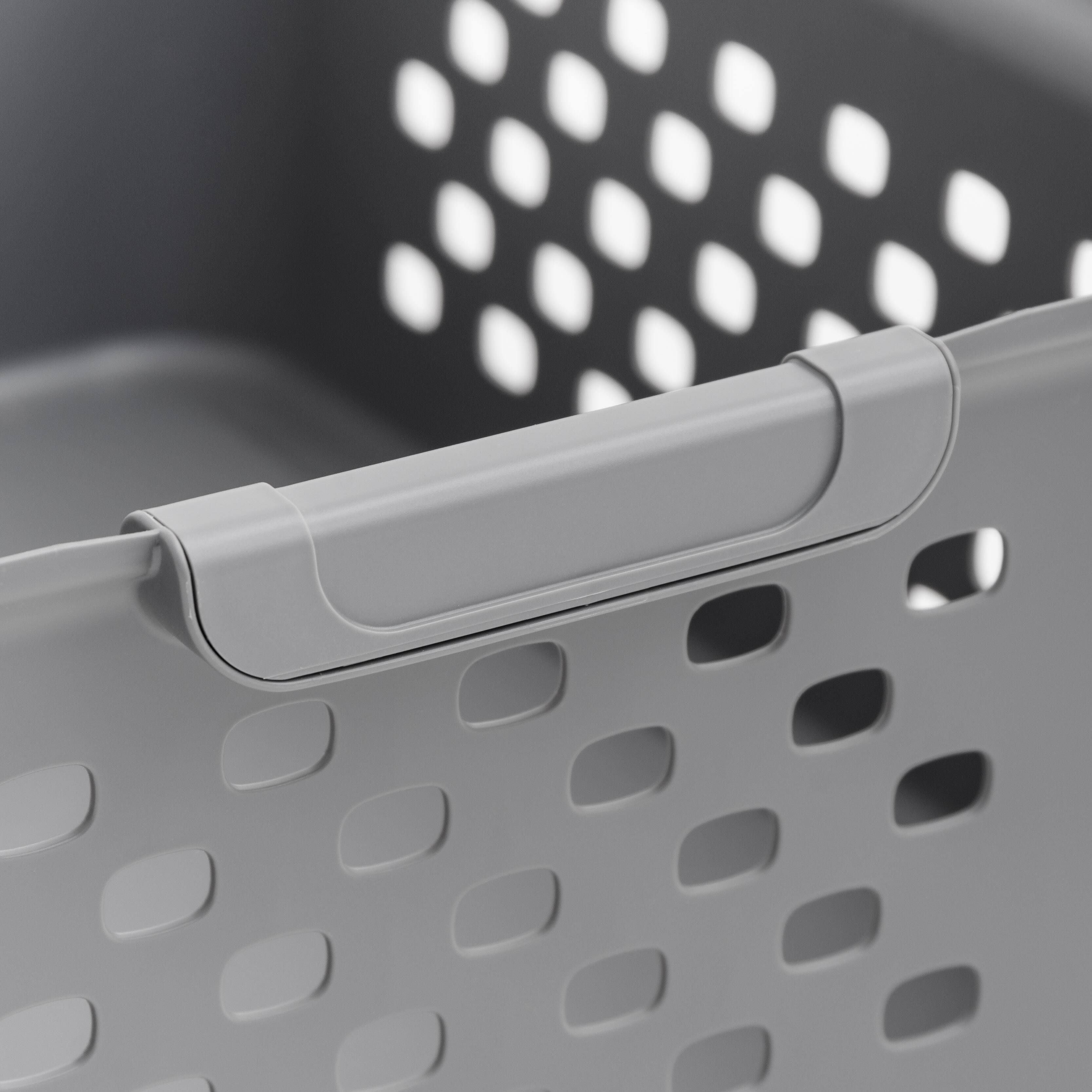 Iris® Gray Medium Organizer Storage Basket, 4 Pack