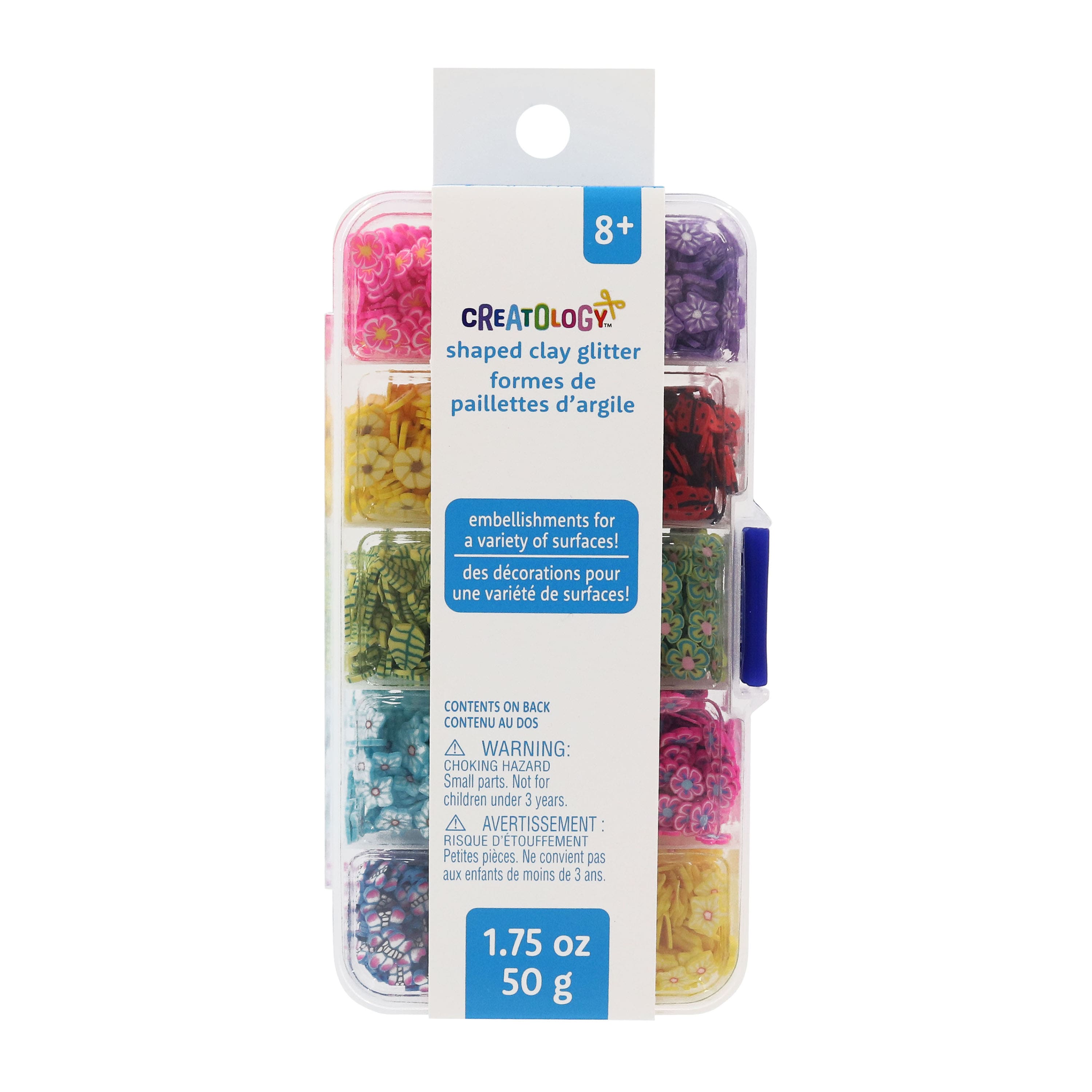 Shaped Clay Glitter 10 Compartment Box by Creatology™