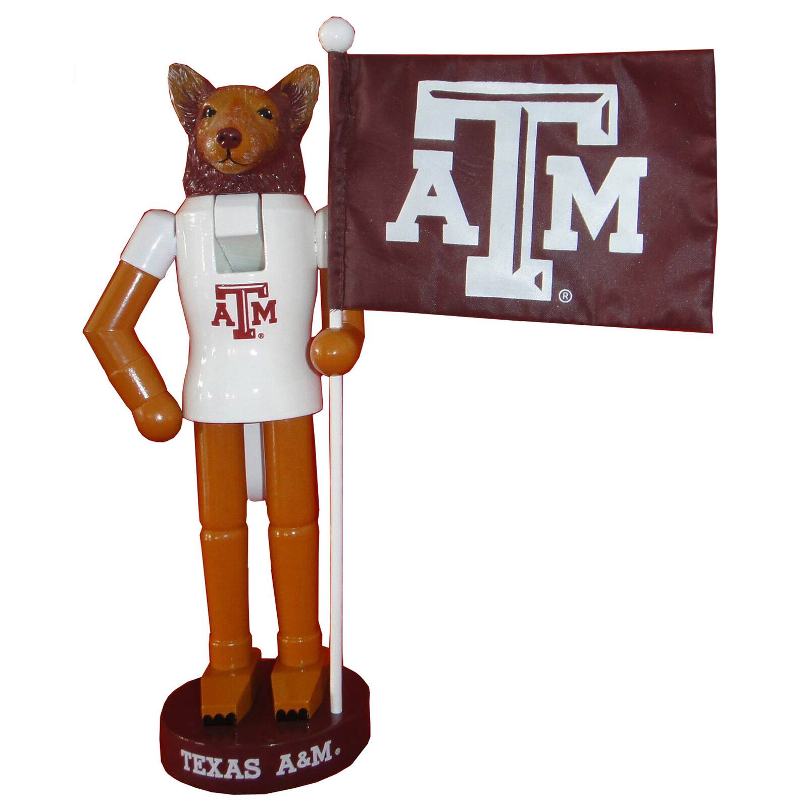 Santa&#x27;s Workshop 12&#x22; Texas A&#x26;M Mascot &#x26; Flag Nutcracker