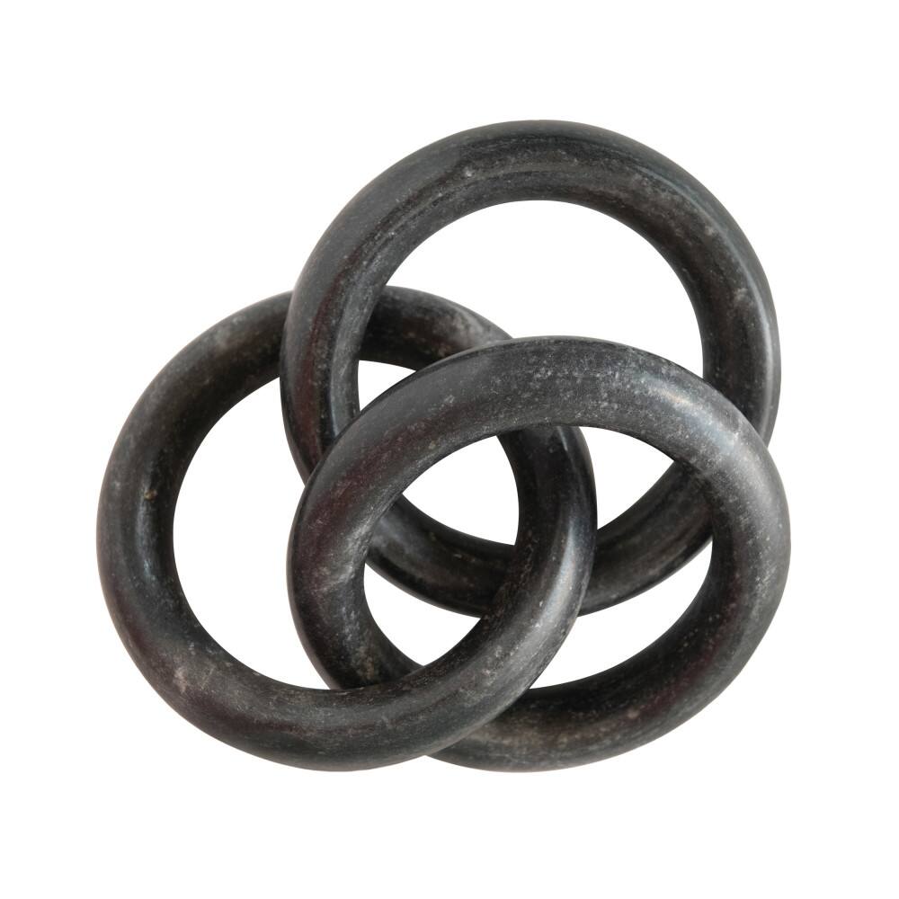 Hello Honey® 9.5" Black Marble Circle Chain Décor