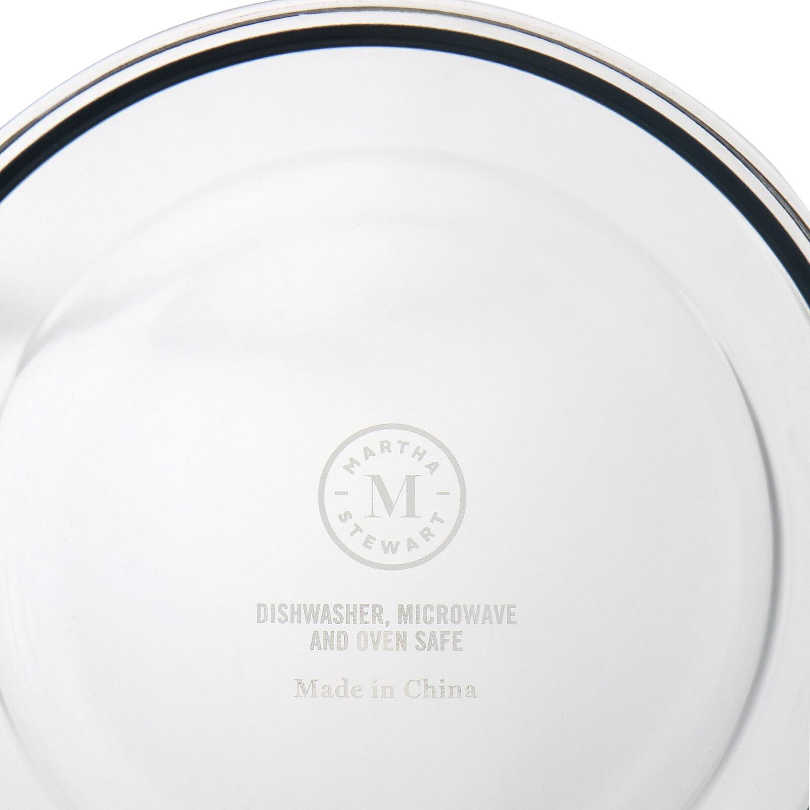 Martha Stewart Round Glass Food Storage Container with Locking Lid