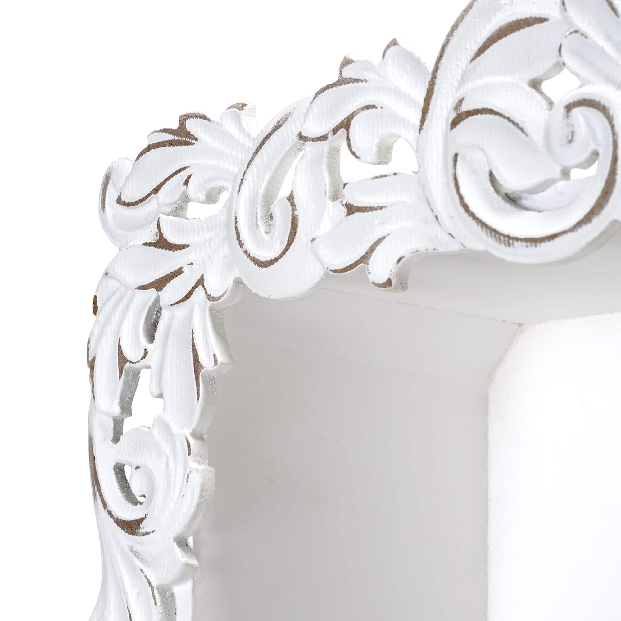 American Art Decor Balos Carved Wall Shelves - 18&#x22; x 28&#x22; x 6&#x22;
