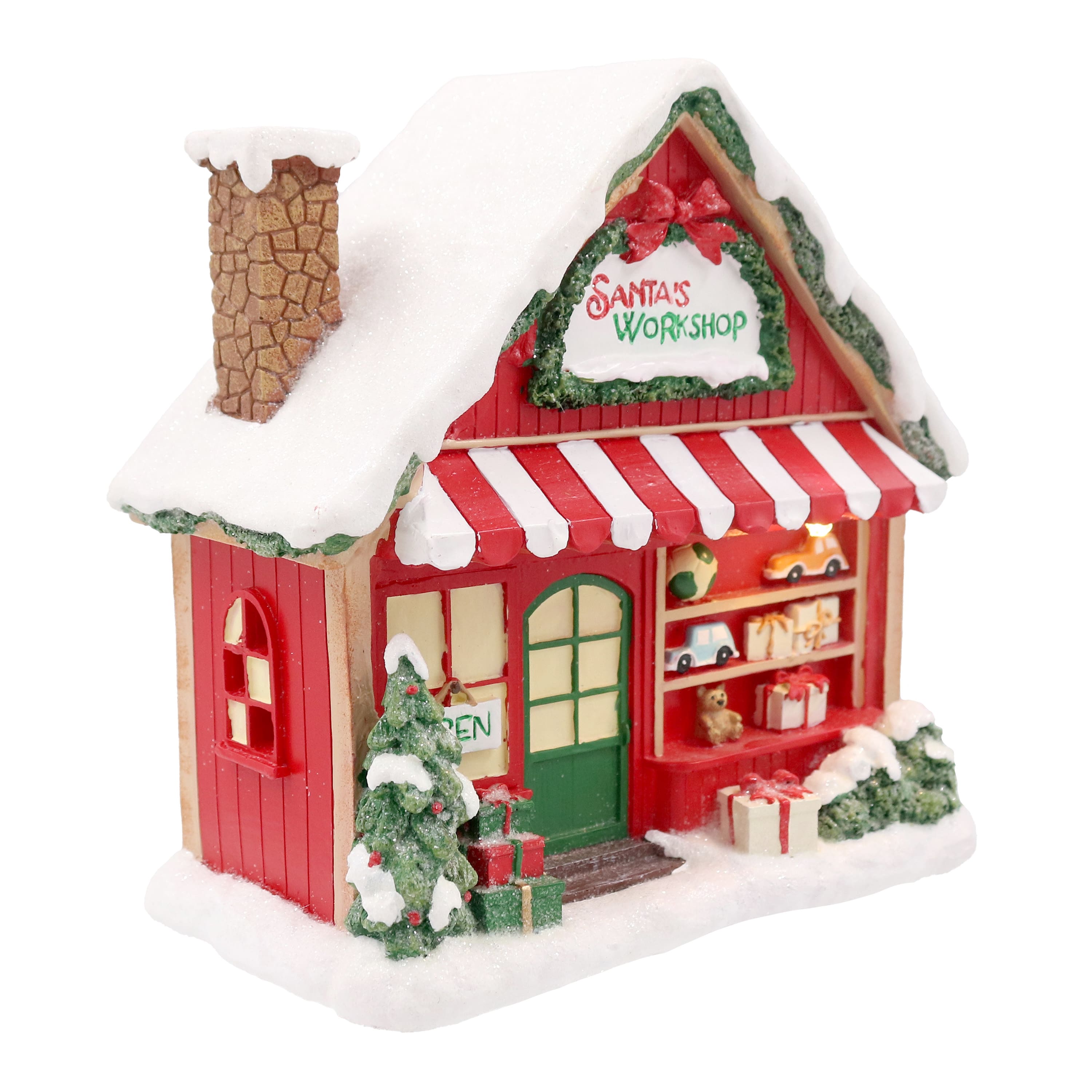 Mini LED Santa&#x27;s Workshop Decoration by Ashland&#xAE;