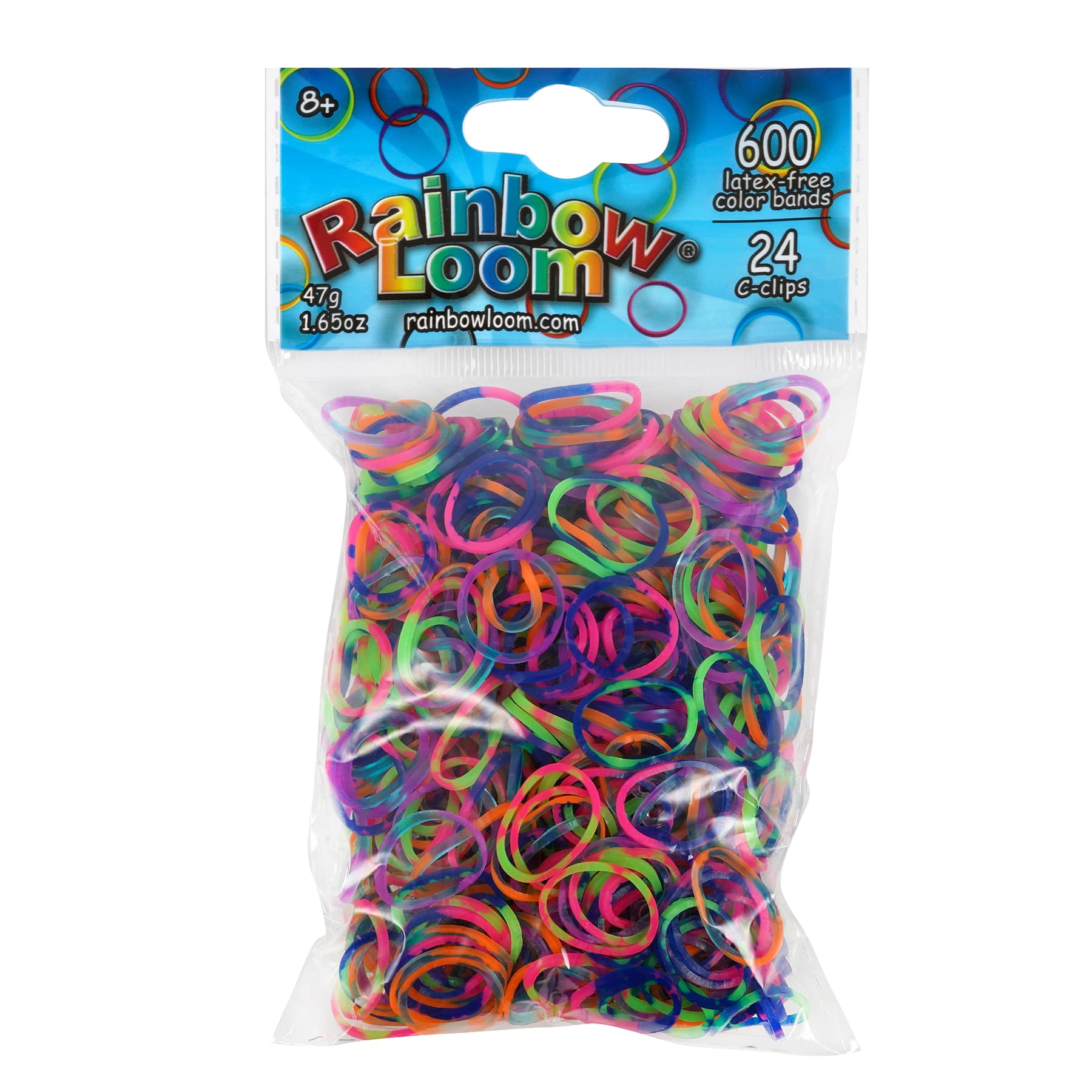 12 Pack: Rainbow Loom&#xAE; Neon Refill Bands