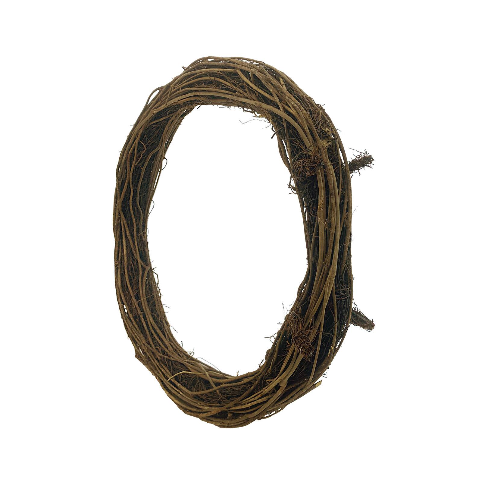 18" Dark Brown Grapevine Standing Wreath by Ashland® Undecorated