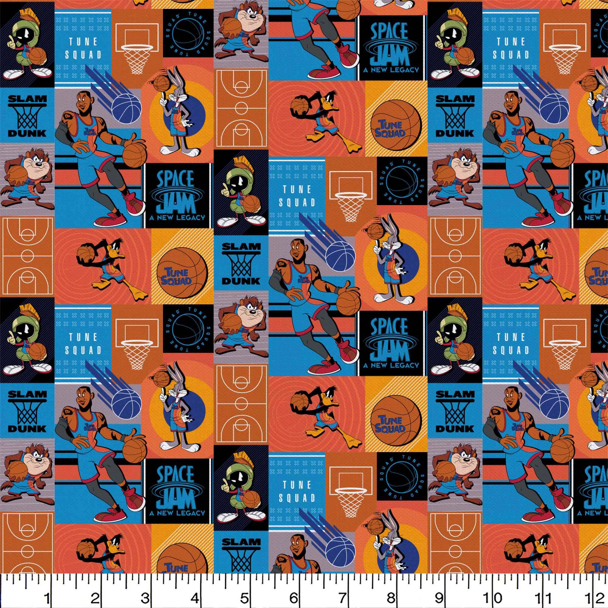 Space Jam Slam Dunk Precut Cotton Fabric Michaels