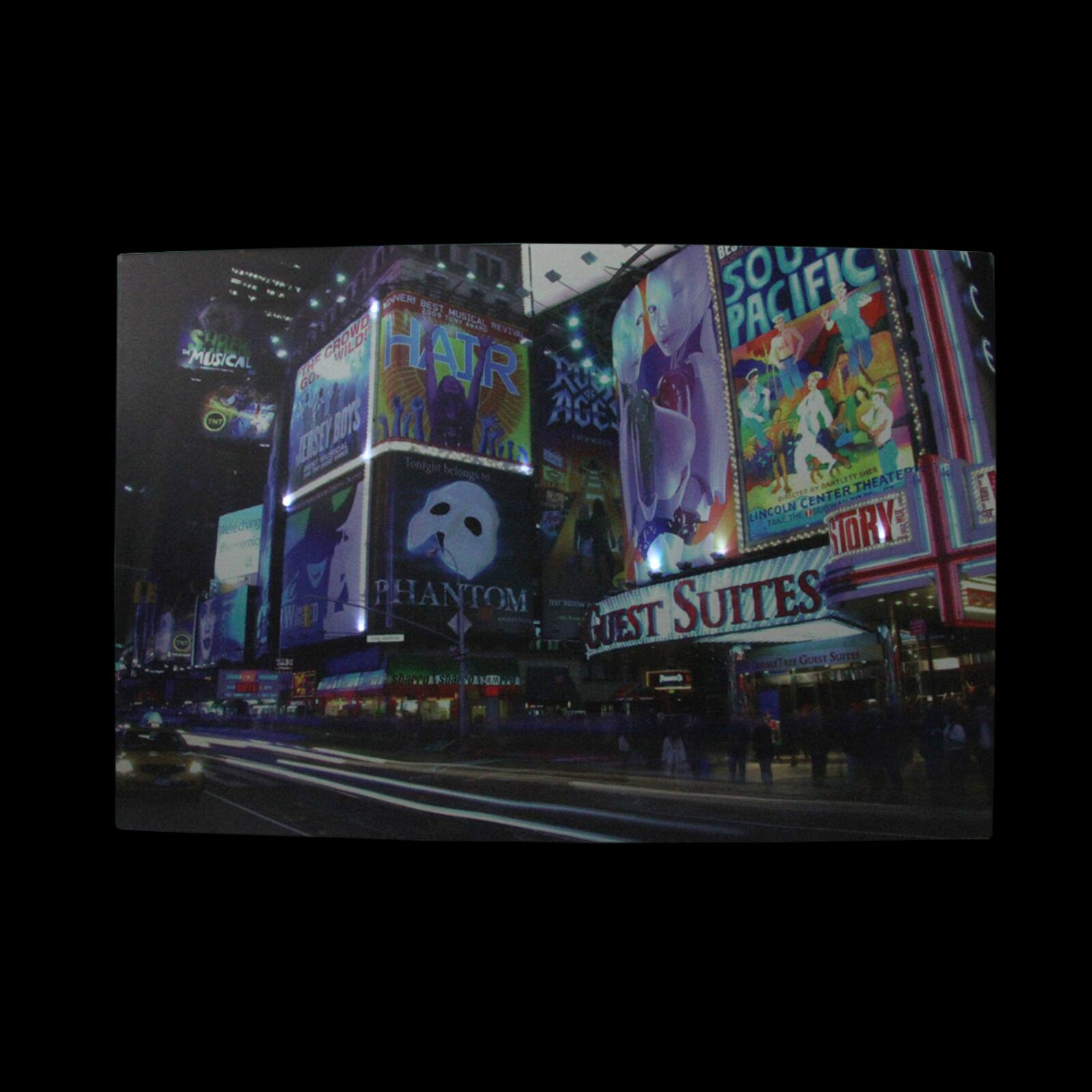 LED NYC Times Square Canvas Wall Art