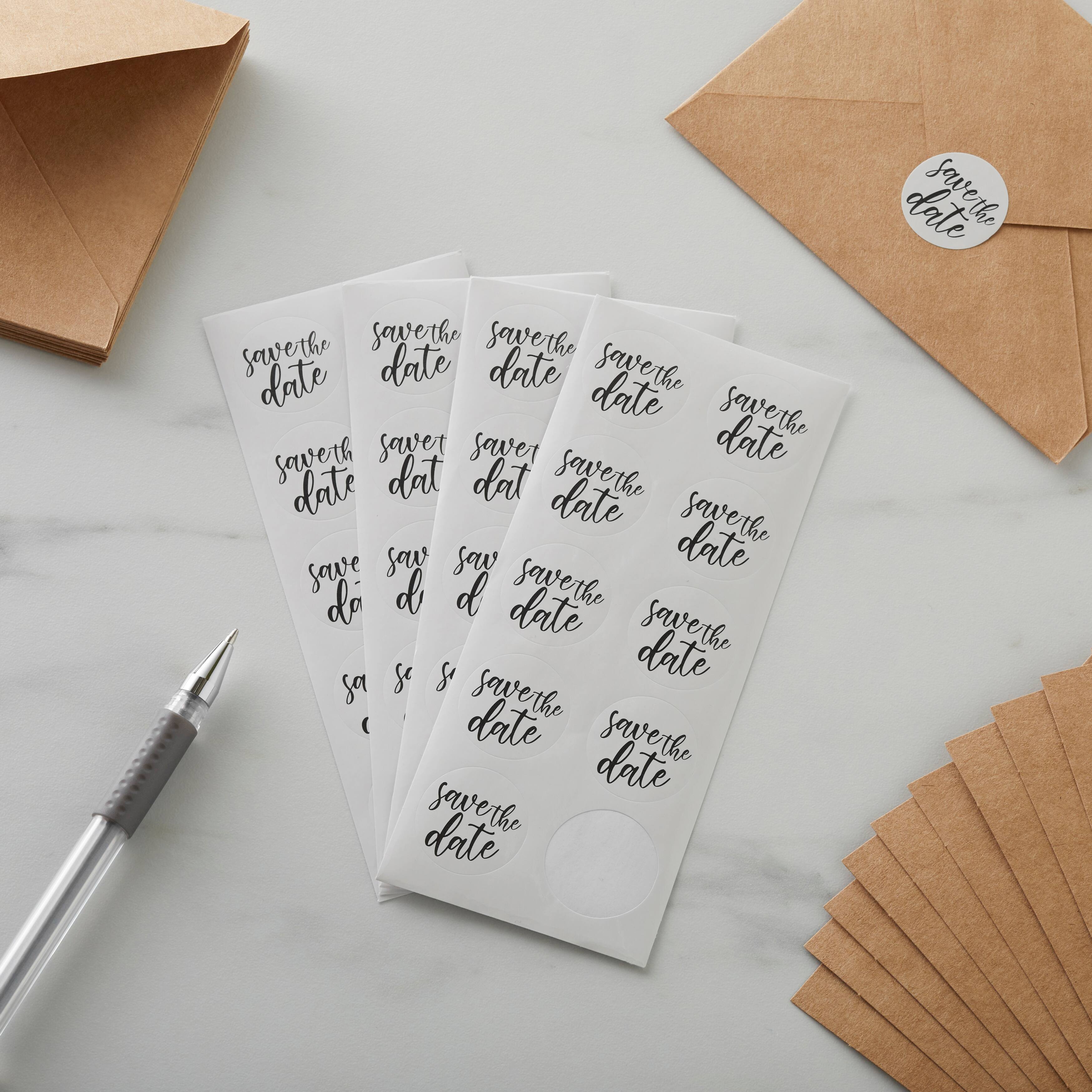 12 Packs: 40 ct. (480 total) Save the Date Envelope Seals by Recollections&#x2122;