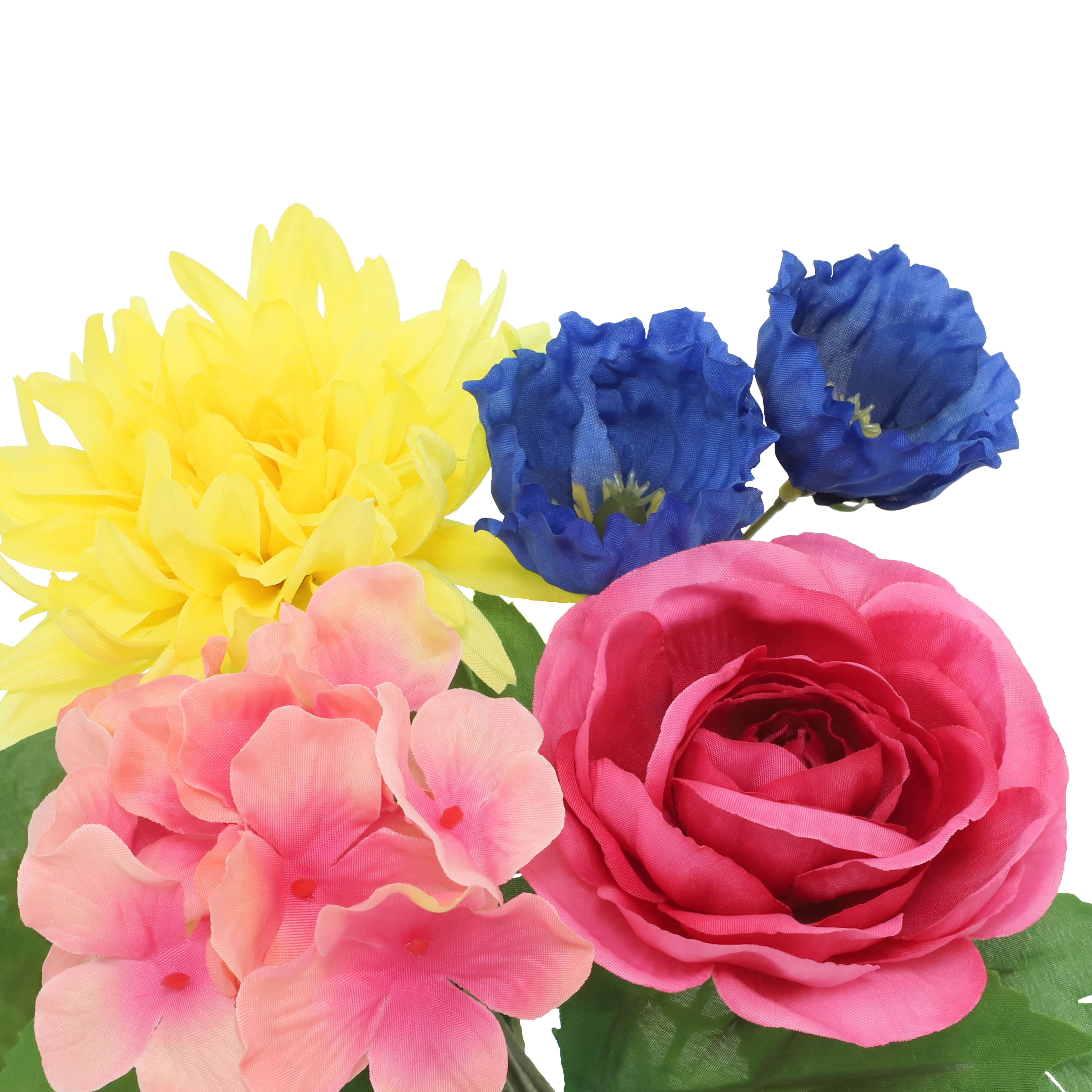 13.5&#x22; Yellow, Pink &#x26; Blue Dahlia &#x26; Hydrangea Bush by Ashland&#xAE;