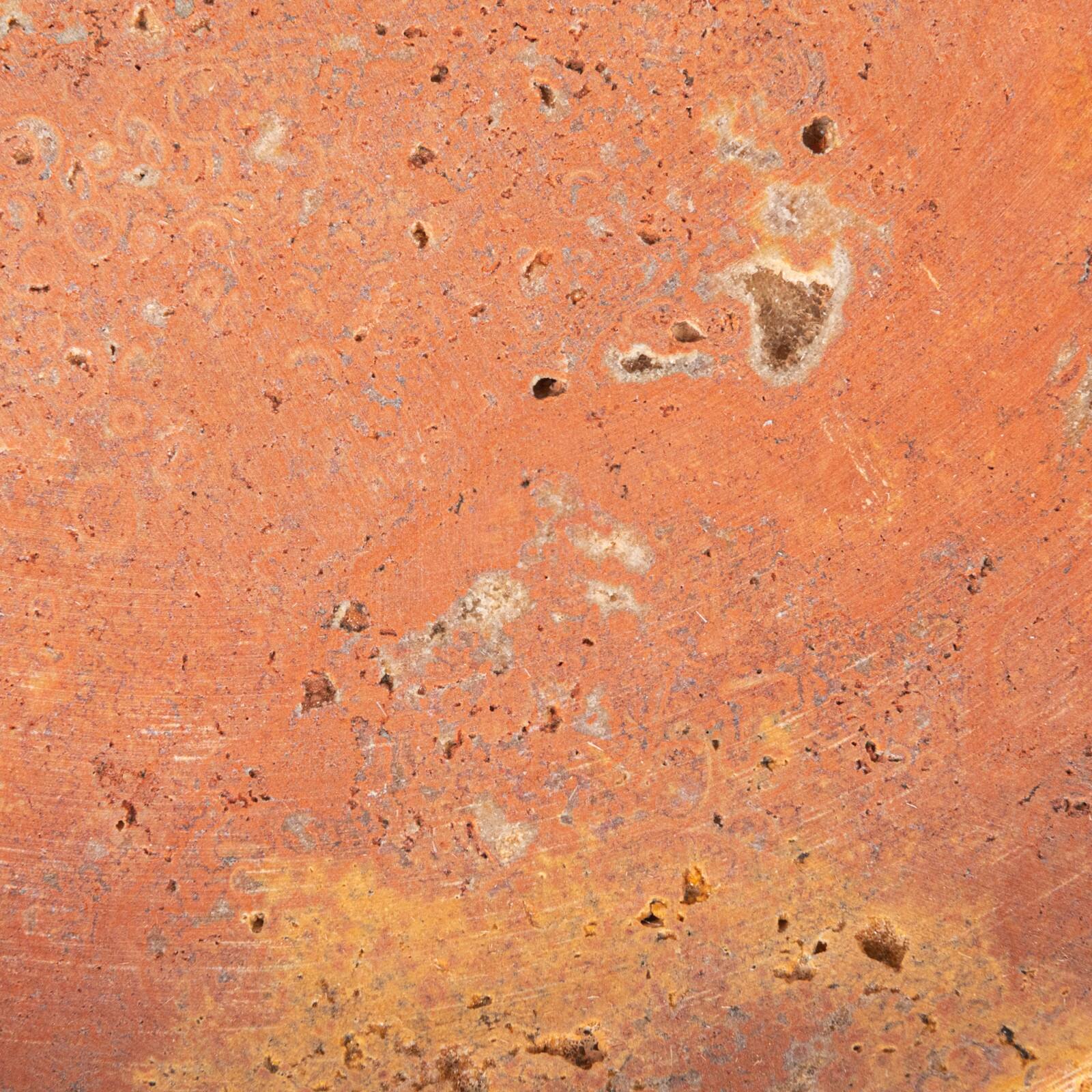 Hello Honey® 12" Red Travertine Elegance Food Tray