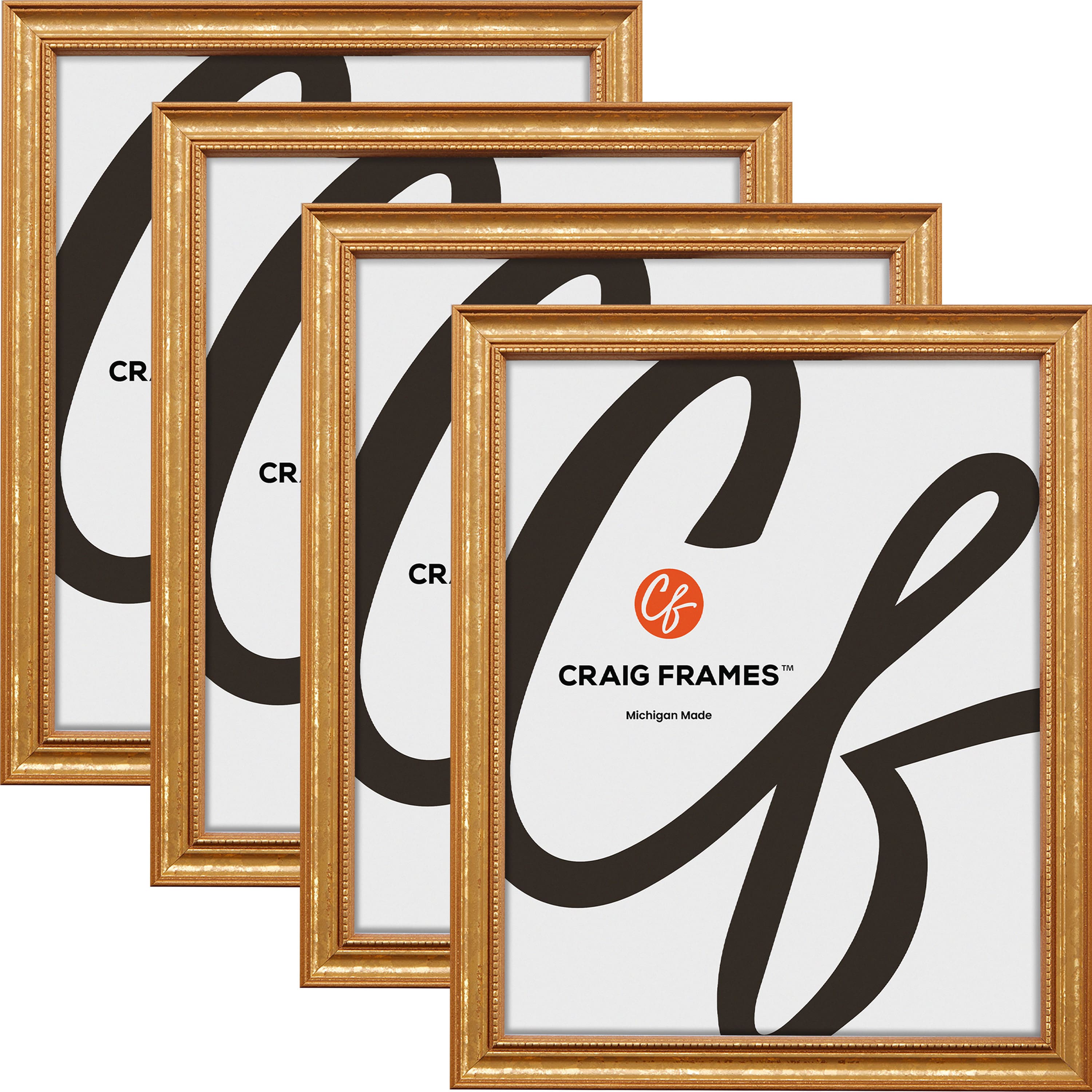 4 Pack: Craig Frames Stratton Aged Gold Picture Frame