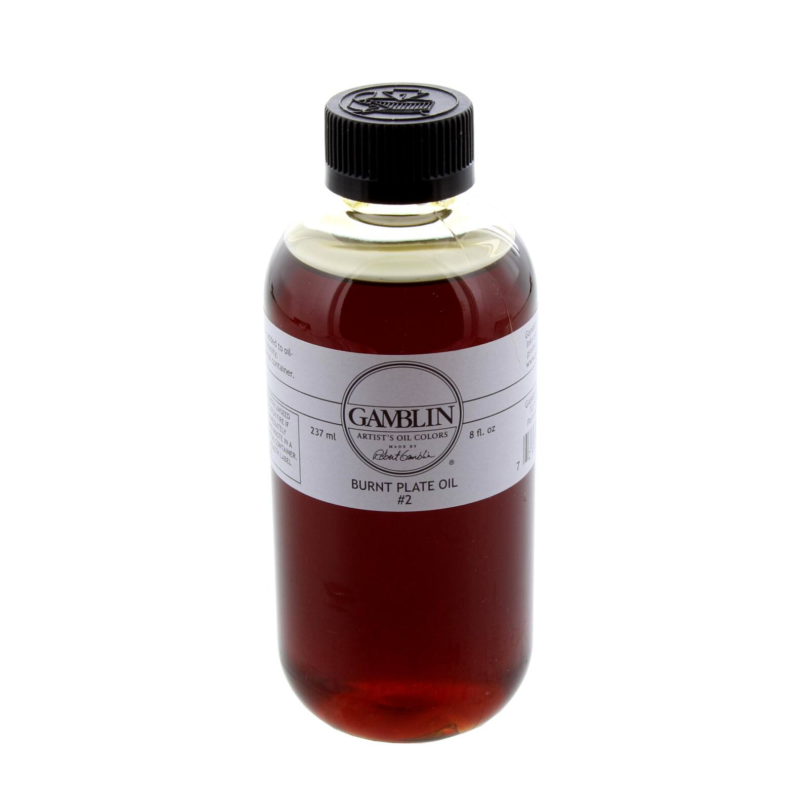 Gamblin Burnt Plate Oils #2, 8oz.