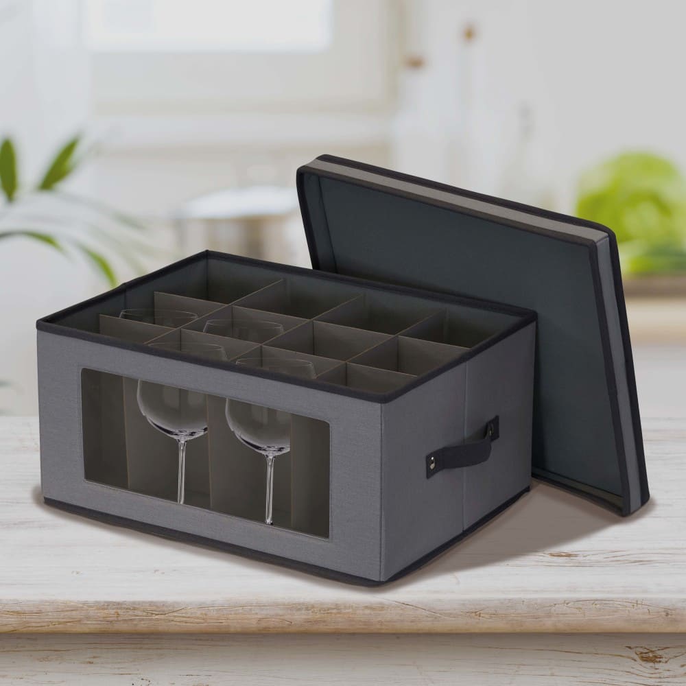 Household Essentials Stemware Storage Box