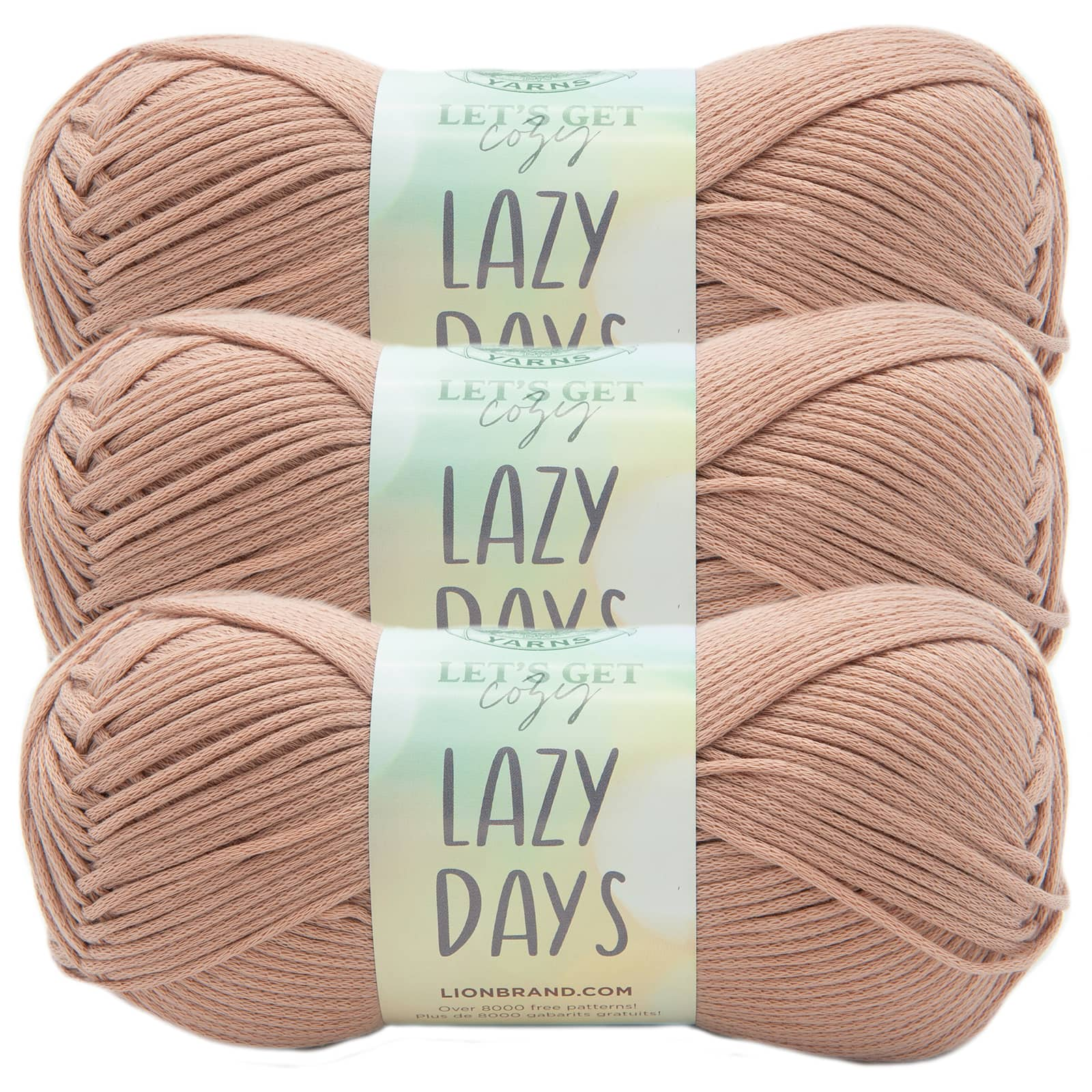 Lion Brand Lazy Days Yarn 3 Bundle