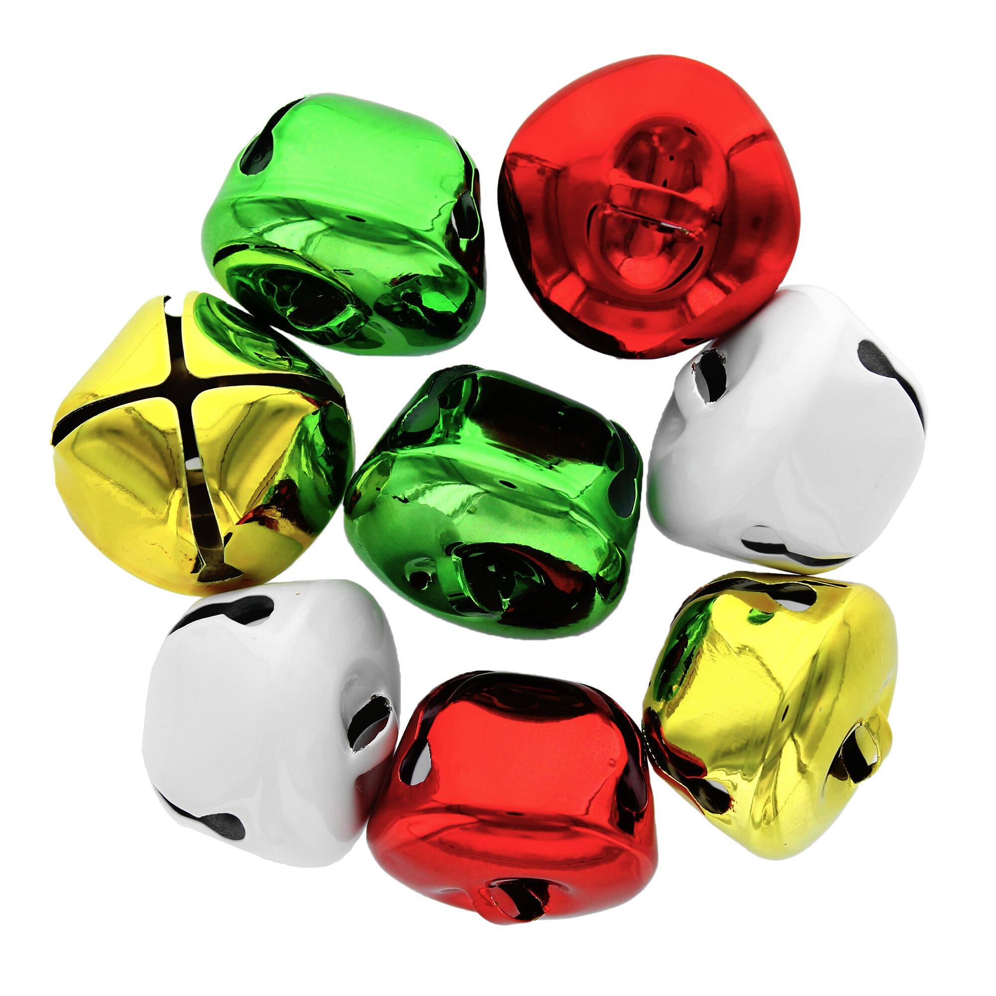Essentials by Leisure Arts 1.38" Traditional Christmas Jingle Bells, 8ct.