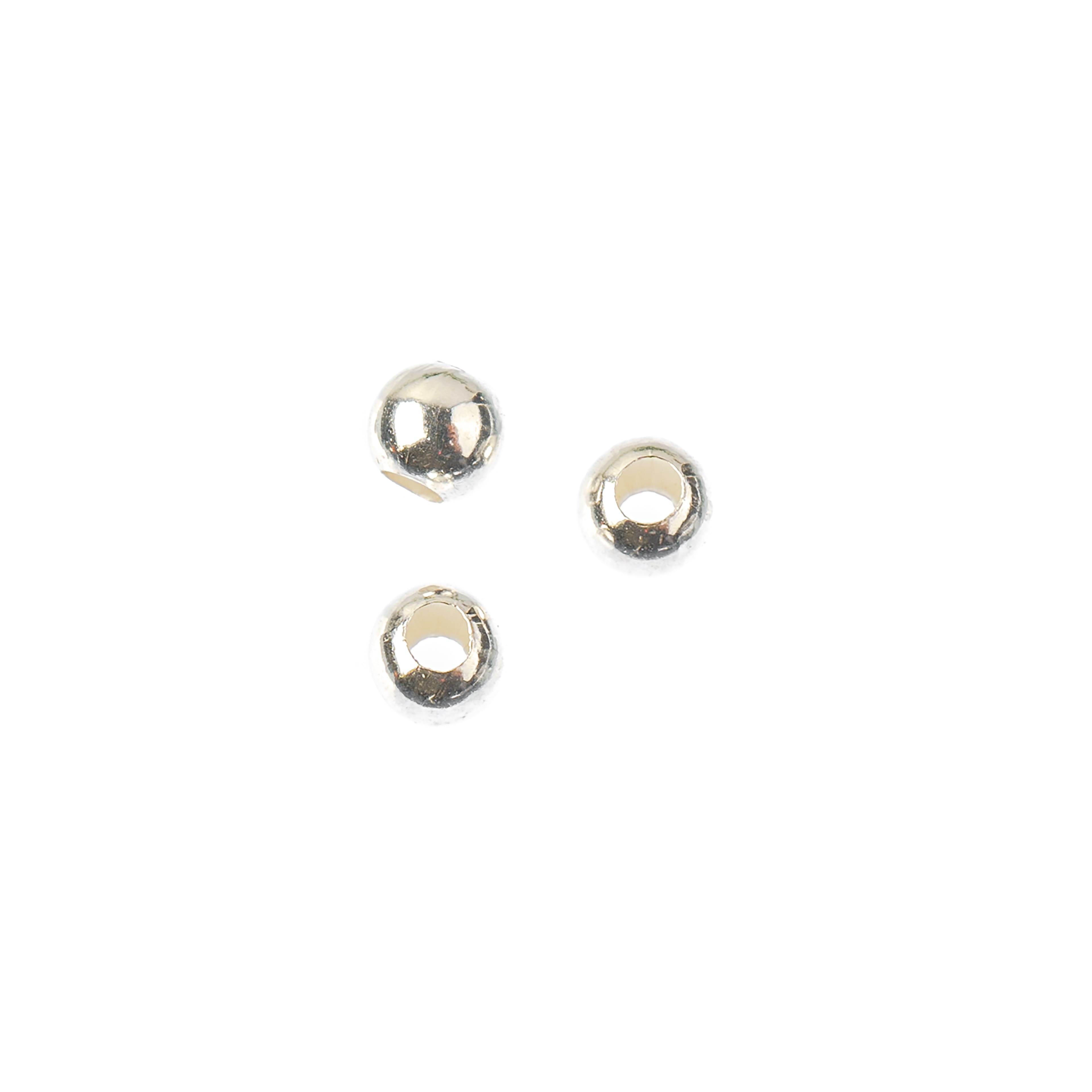 3mm Large Hole Sterling Silver Crimp Beads, 8ct. by Bead Landing&#x2122;